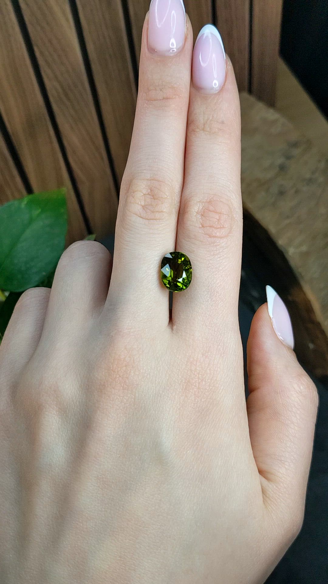5.05 Ct. Green Tourmaline from Africa Size Video