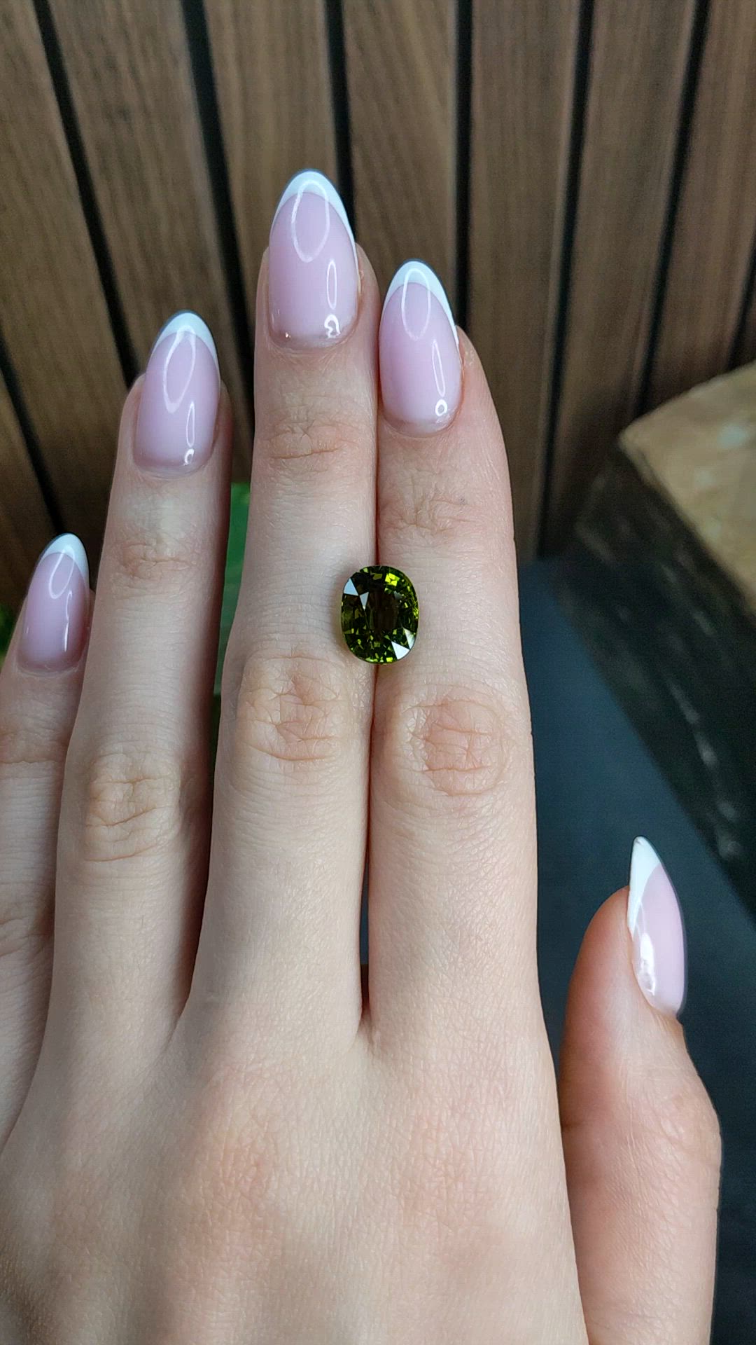 5.05 Ct. Green Tourmaline from Africa Size Video