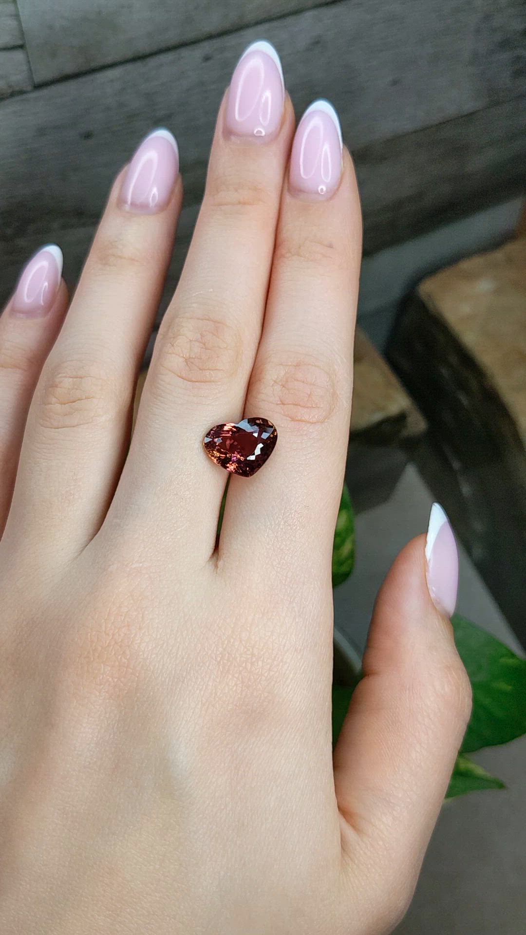 5.16 Ct. Pink Tourmaline from Africa Size Video