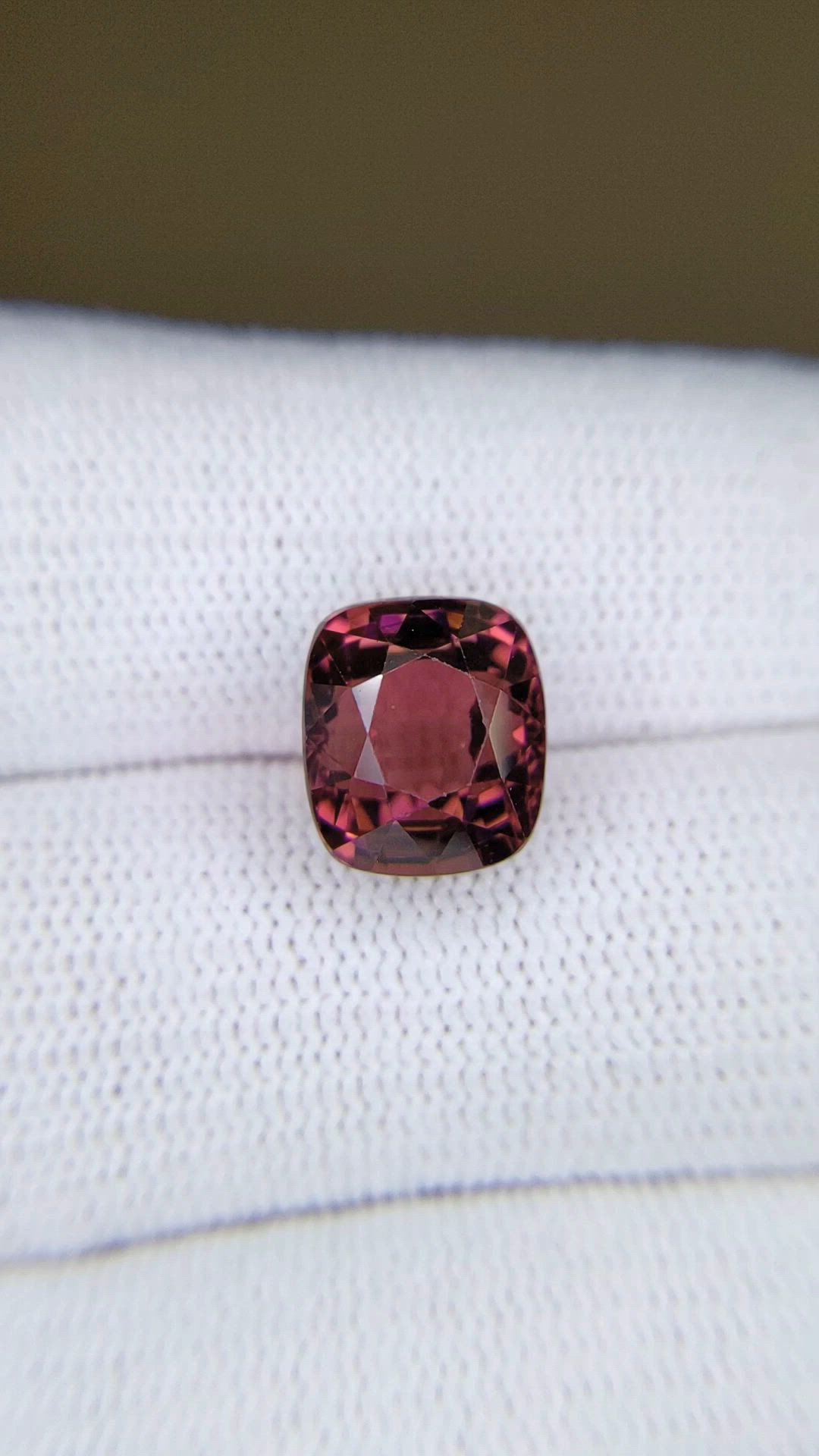 6.64 Ct. Purplish Pink Tourmaline from Africa Size Video