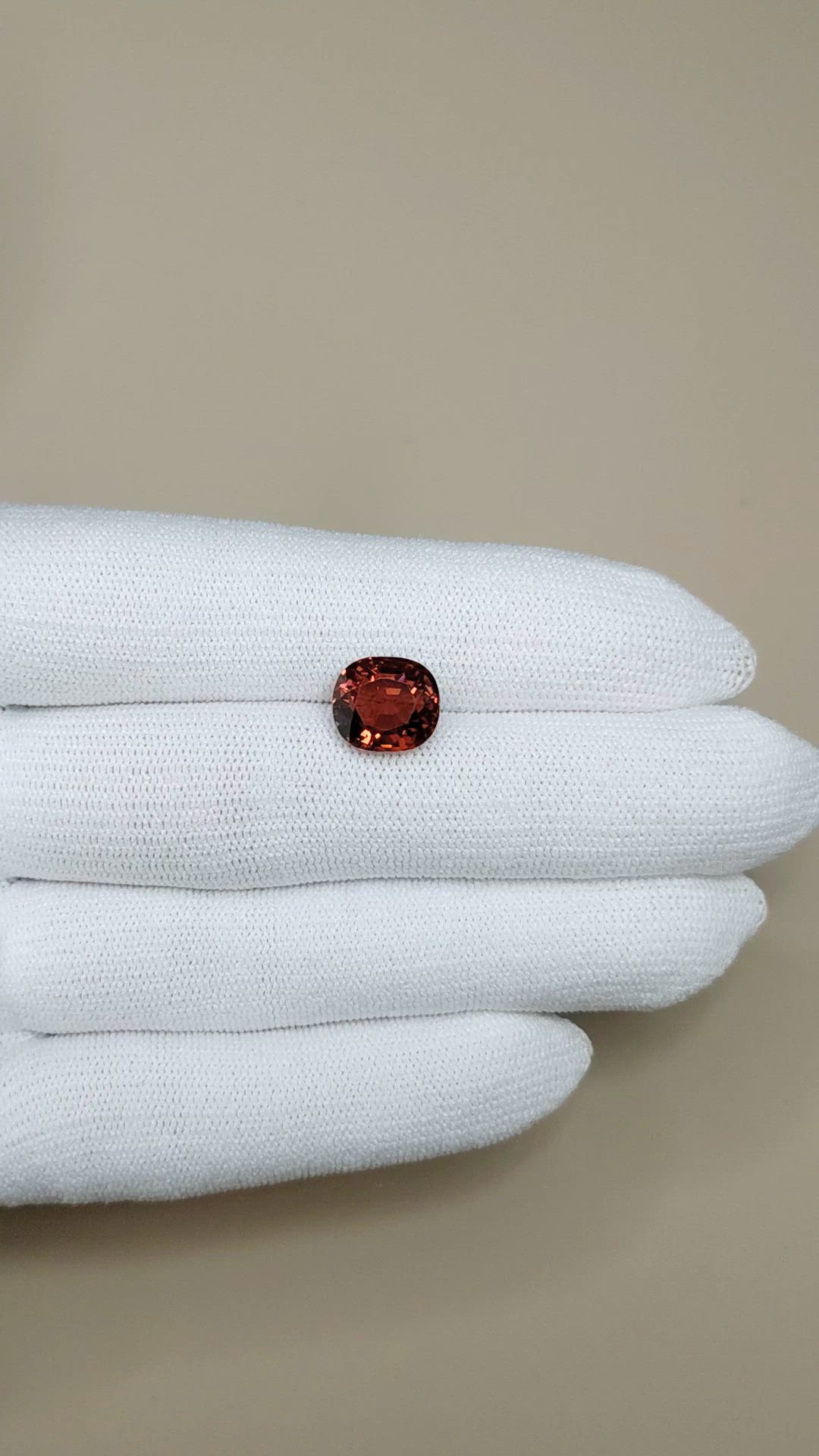 5.69 Ct. Pinkish Brown Tourmaline from Africa Size Video