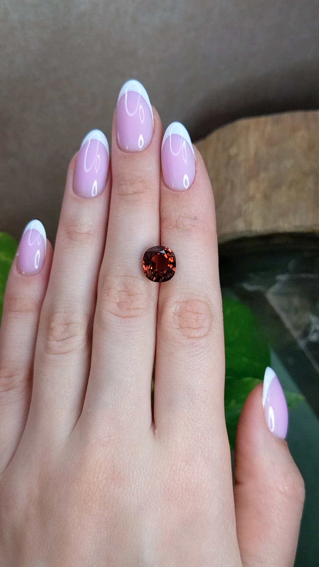 5.69 Ct. Pinkish Brown Tourmaline from Africa Size Video