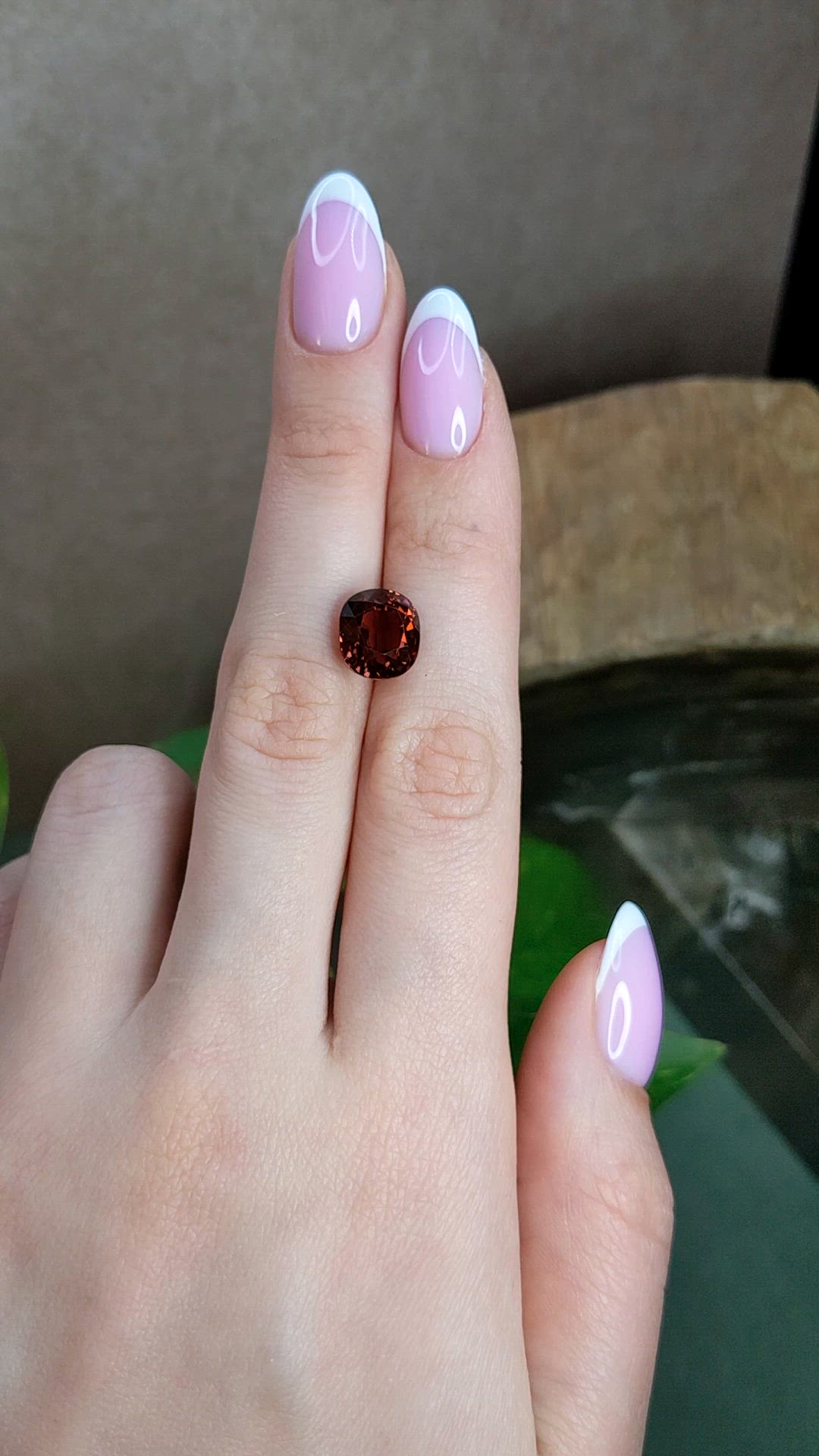 5.69 Ct. Pinkish Brown Tourmaline from Africa Size Video