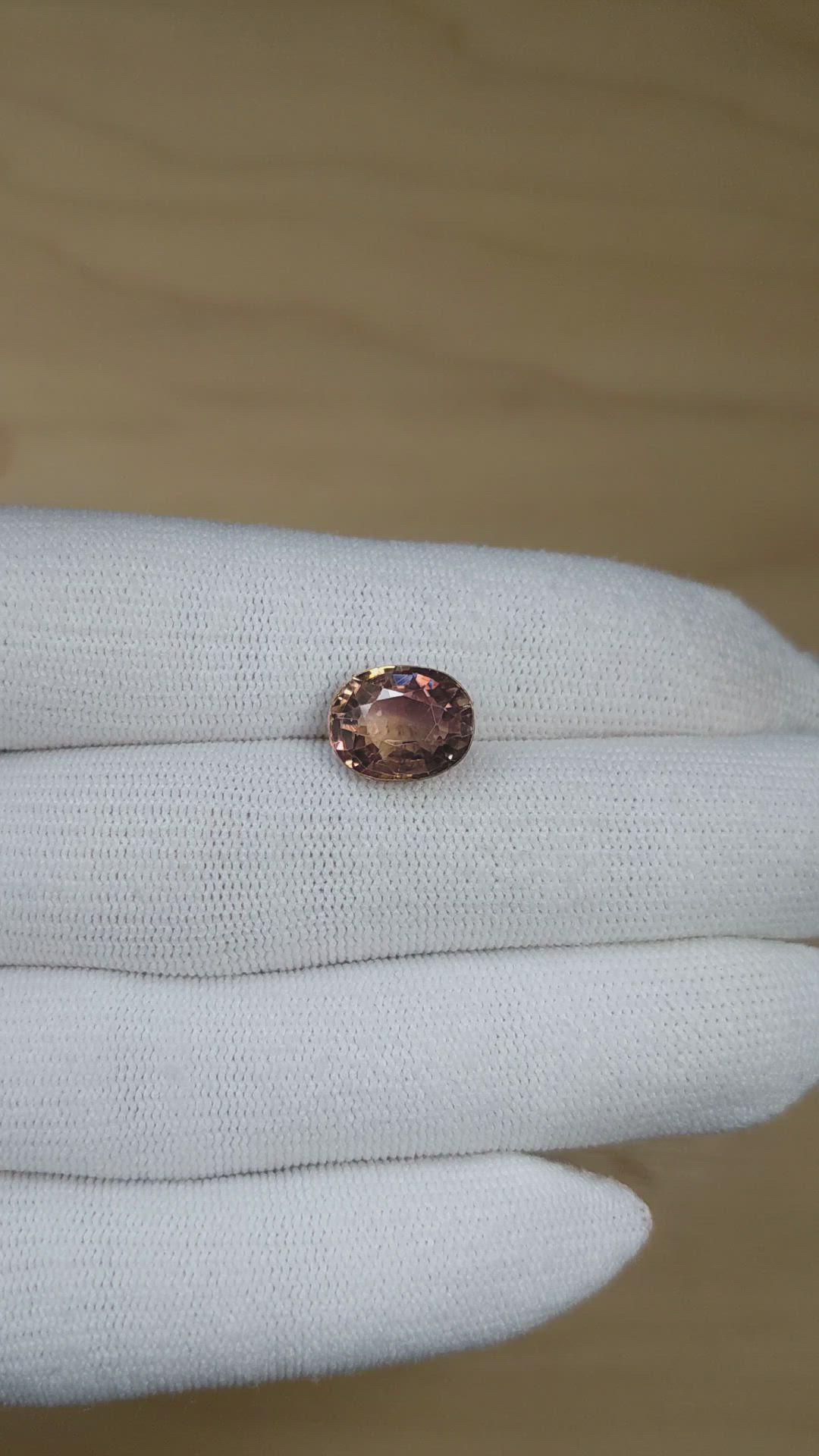 6.03 Ct. Bi Color Tourmaline from Africa Size Video