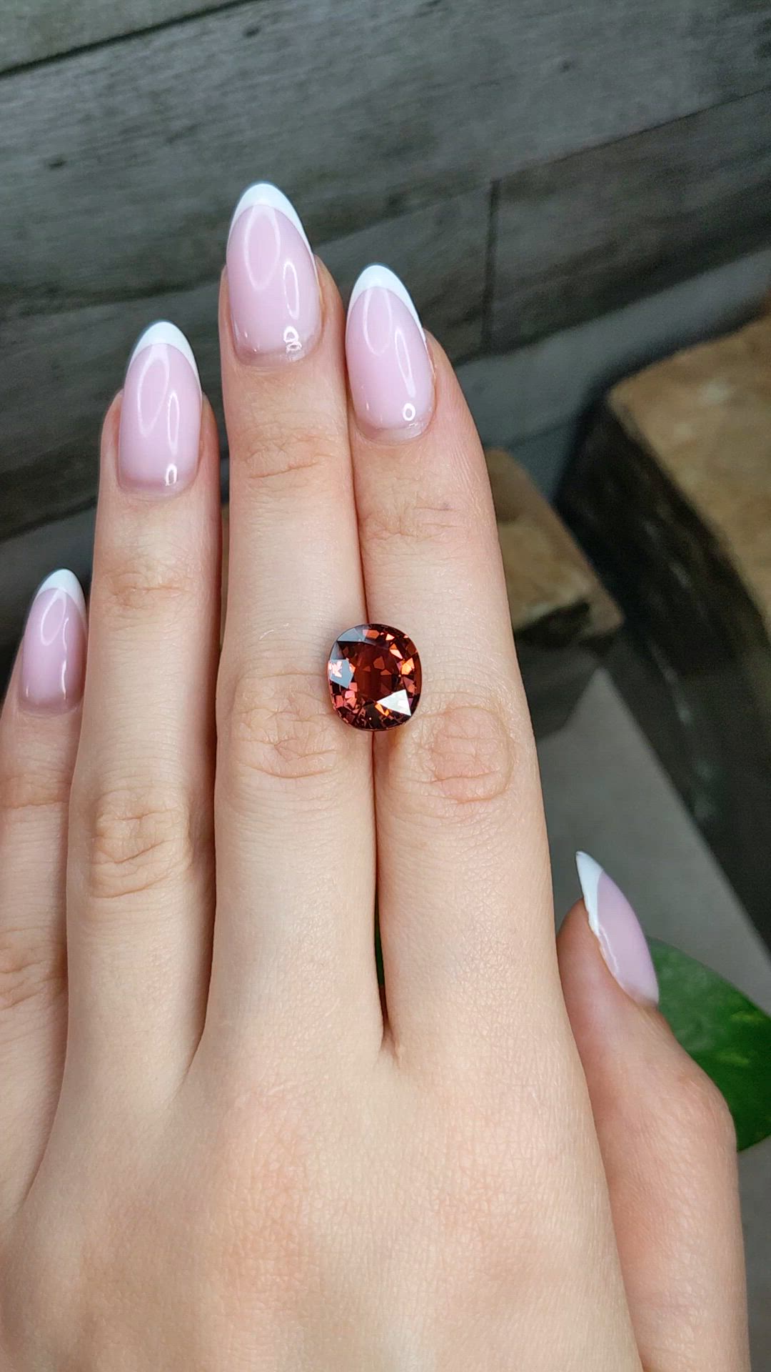 6.53 Ct. Pinkish Brown Tourmaline from Africa Size Video