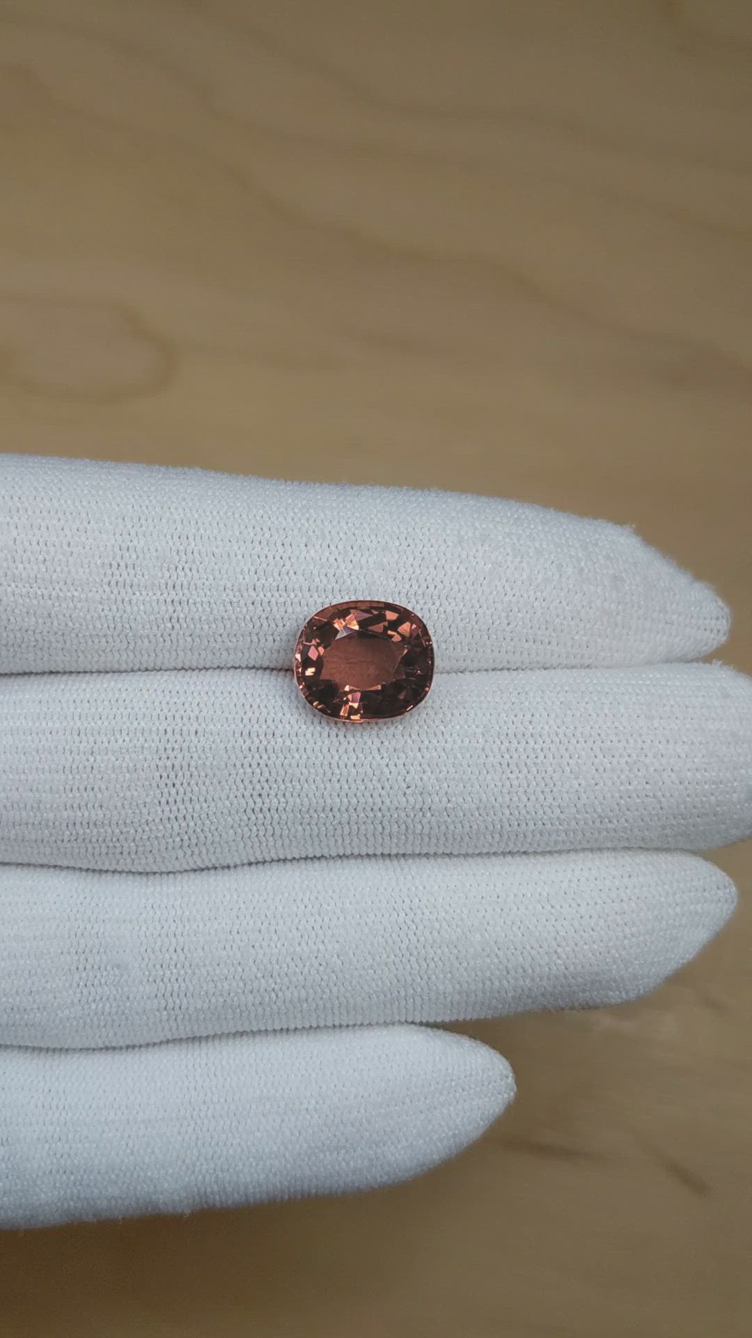 6.53 Ct. Pinkish Brown Tourmaline from Africa Size Video