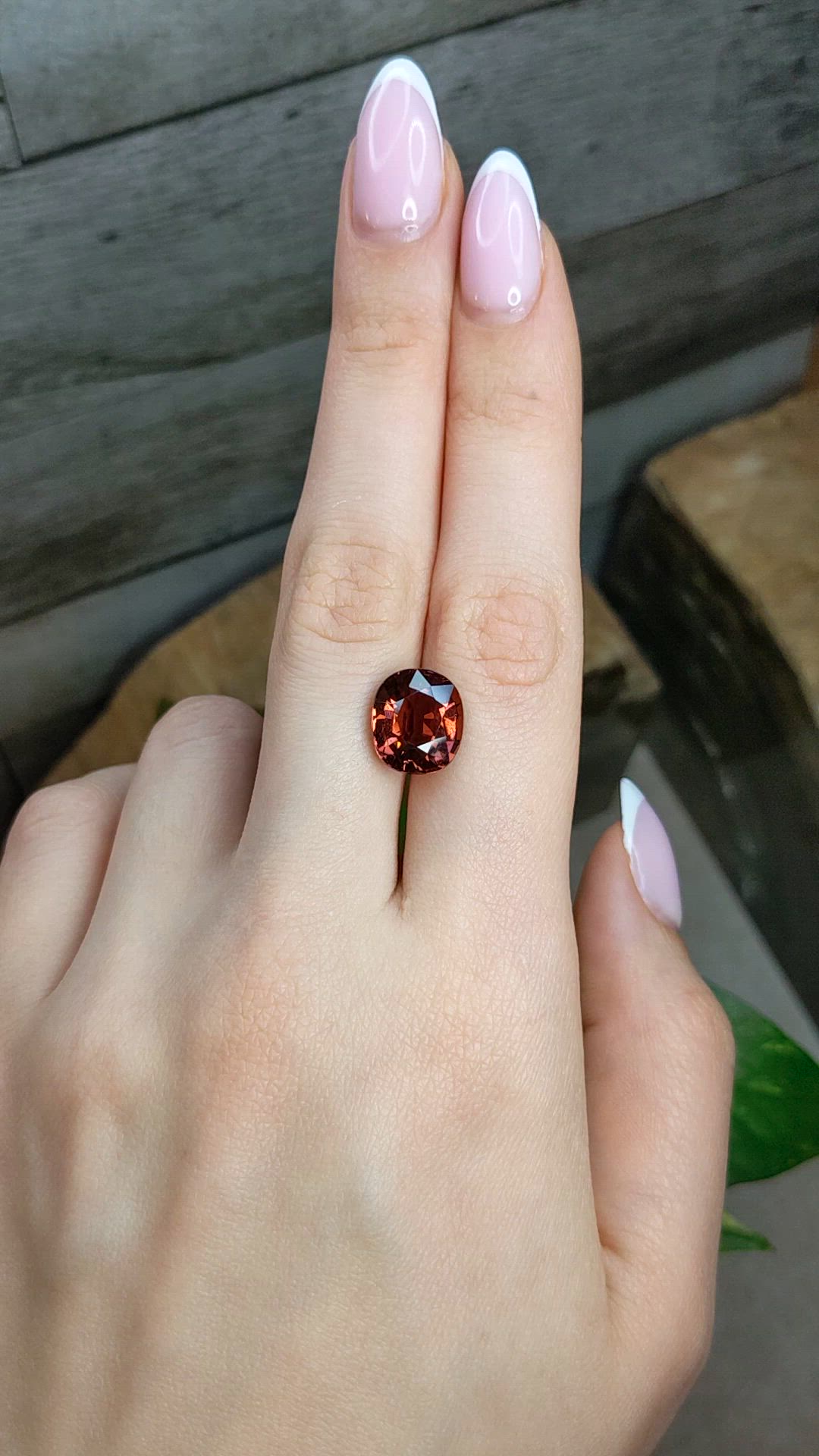 6.53 Ct. Pinkish Brown Tourmaline from Africa Size Video