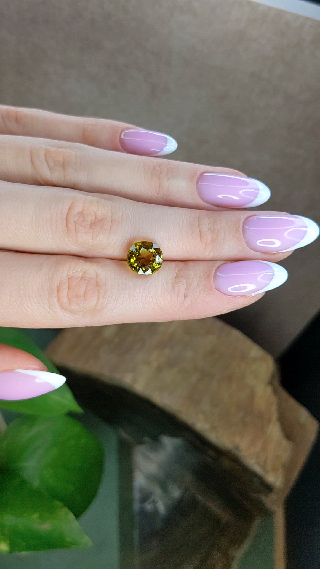 4.90 Ct. Yellowish Green Tourmaline from Africa Size Video