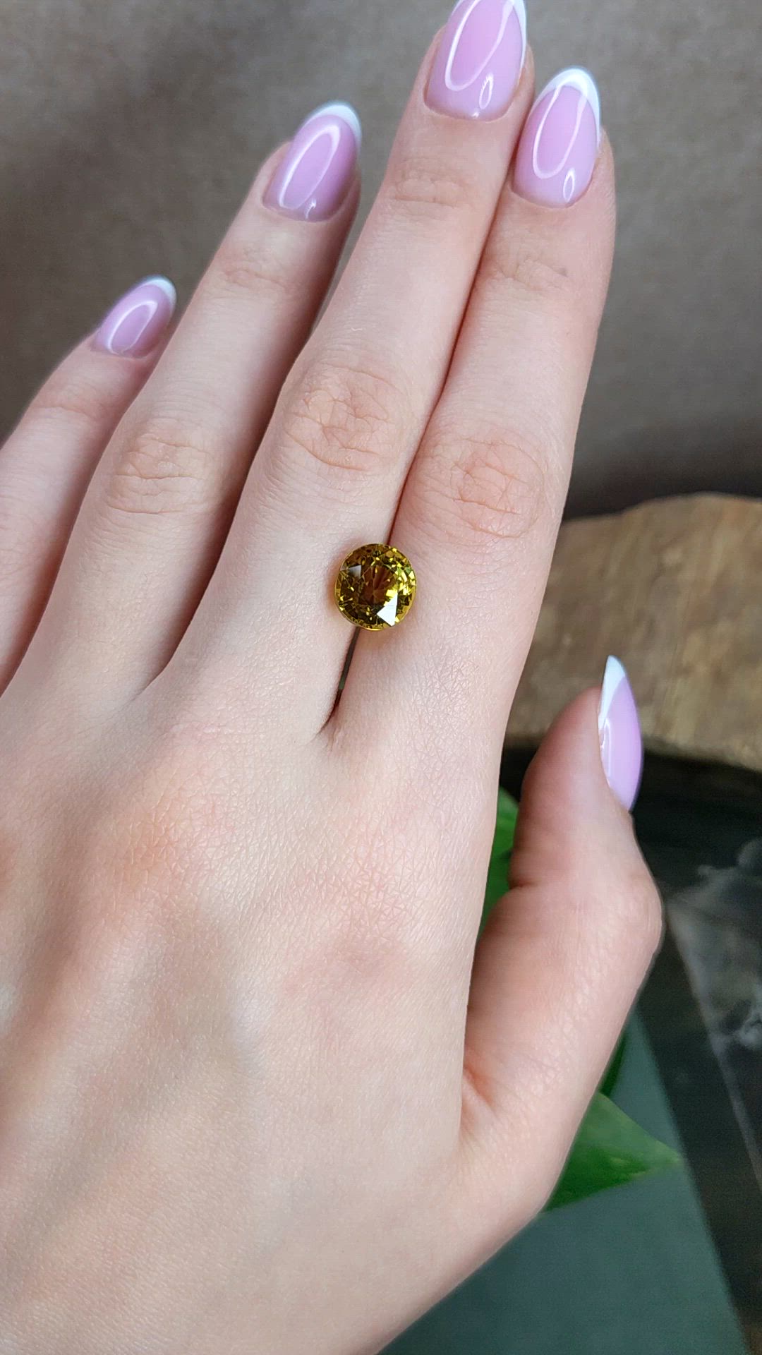4.90 Ct. Yellowish Green Tourmaline from Africa Size Video