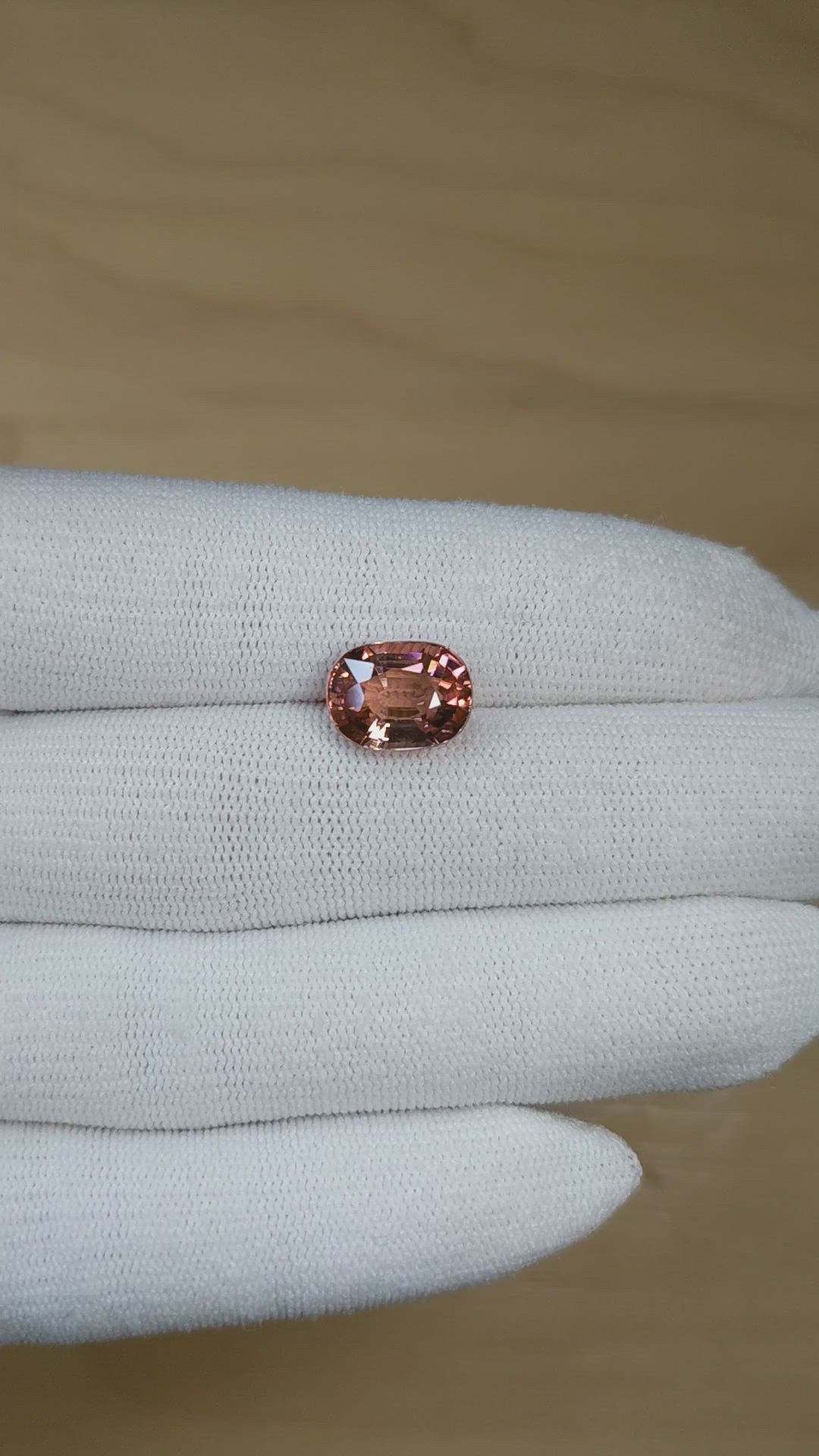 5.73 Ct. Brownish Pink Tourmaline from Africa Size Video