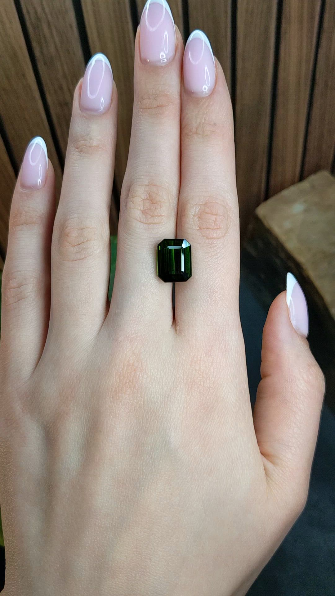 8.13 Ct. Green Tourmaline from Africa Size Video