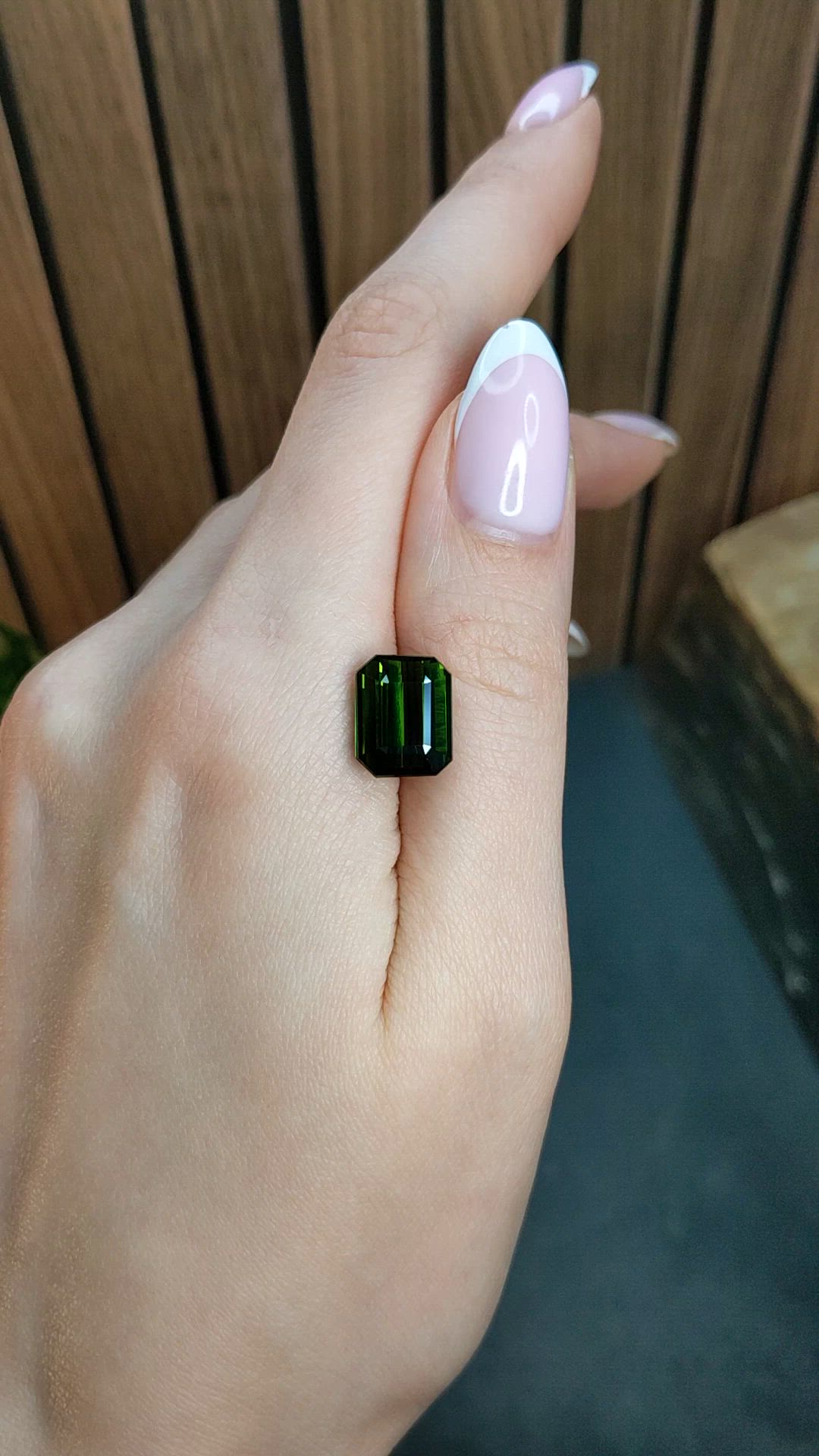 8.13 Ct. Green Tourmaline from Africa Size Video