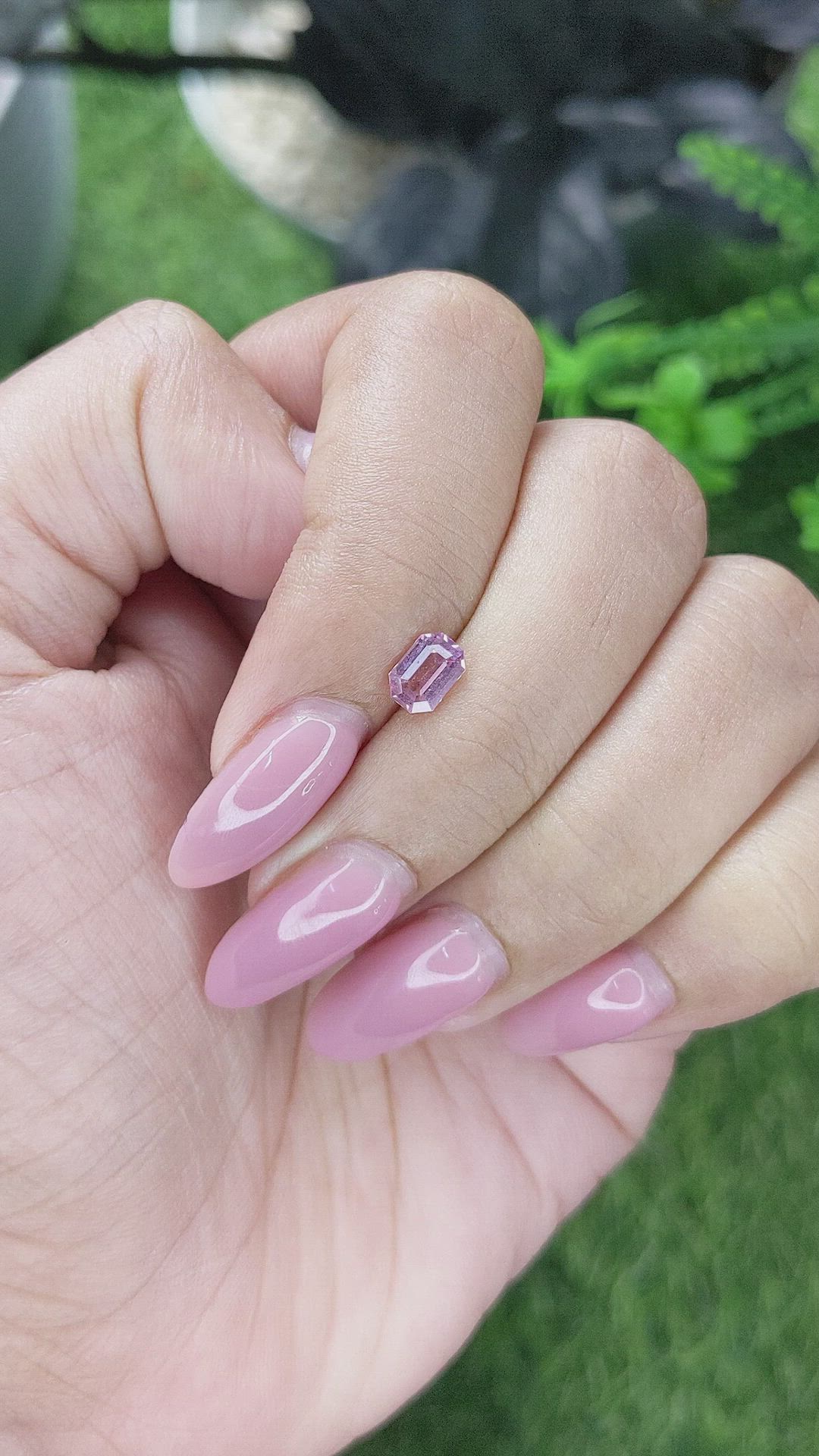 0.61 Ct. Pink Spinel from Tanzania Size Video