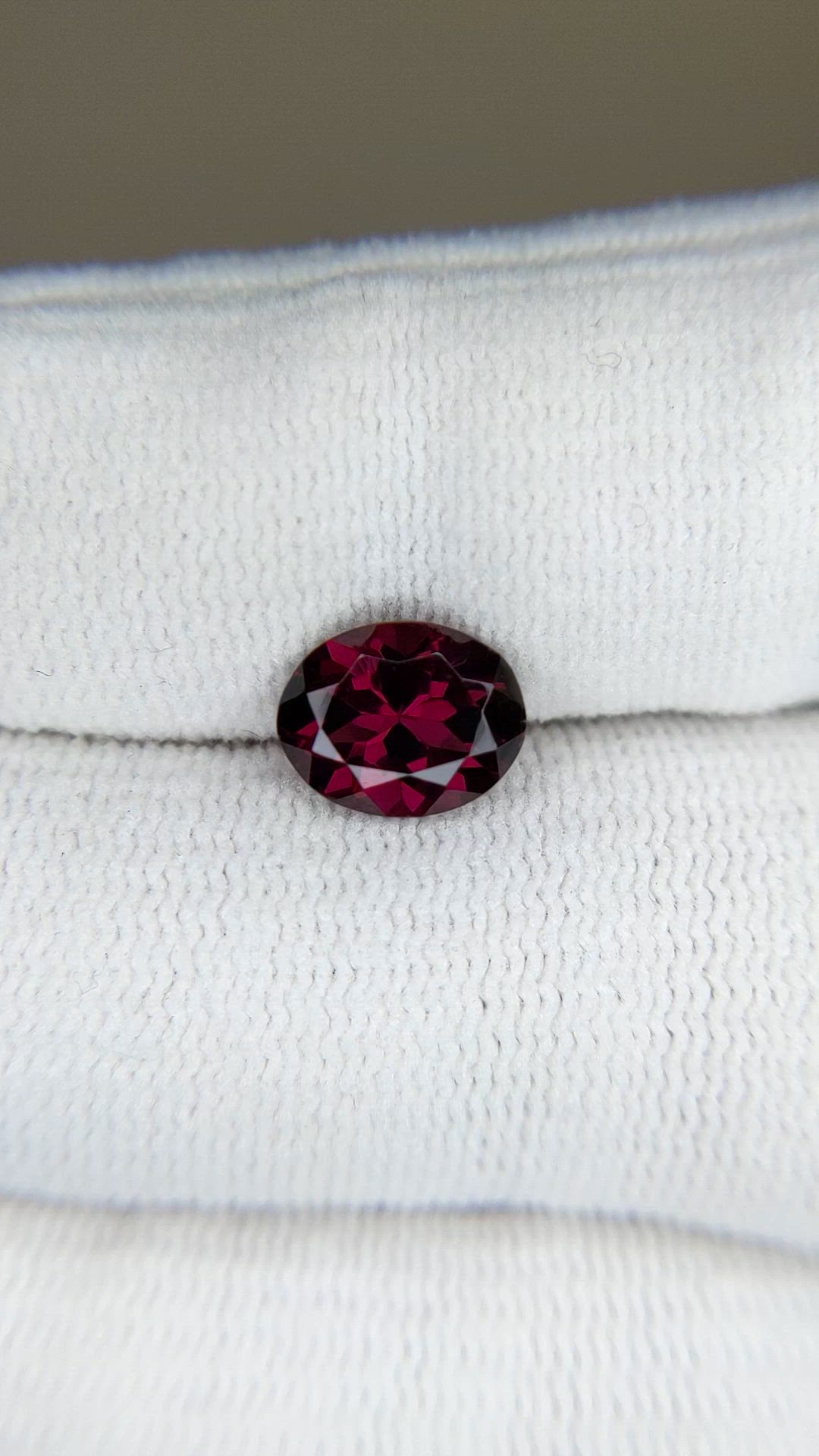 2.16 Ct. Purplish Red Rhodolite Garnet from Tanzania Size Video