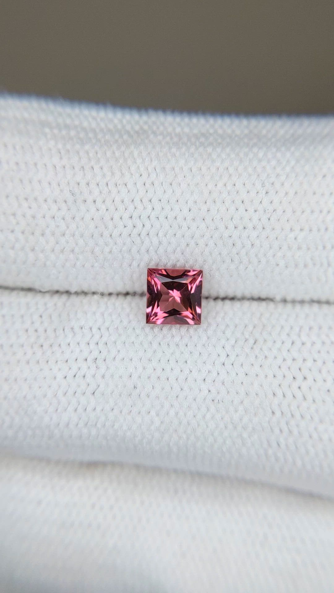 0.60 Ct. Pink Tourmaline from Brazil Size Video