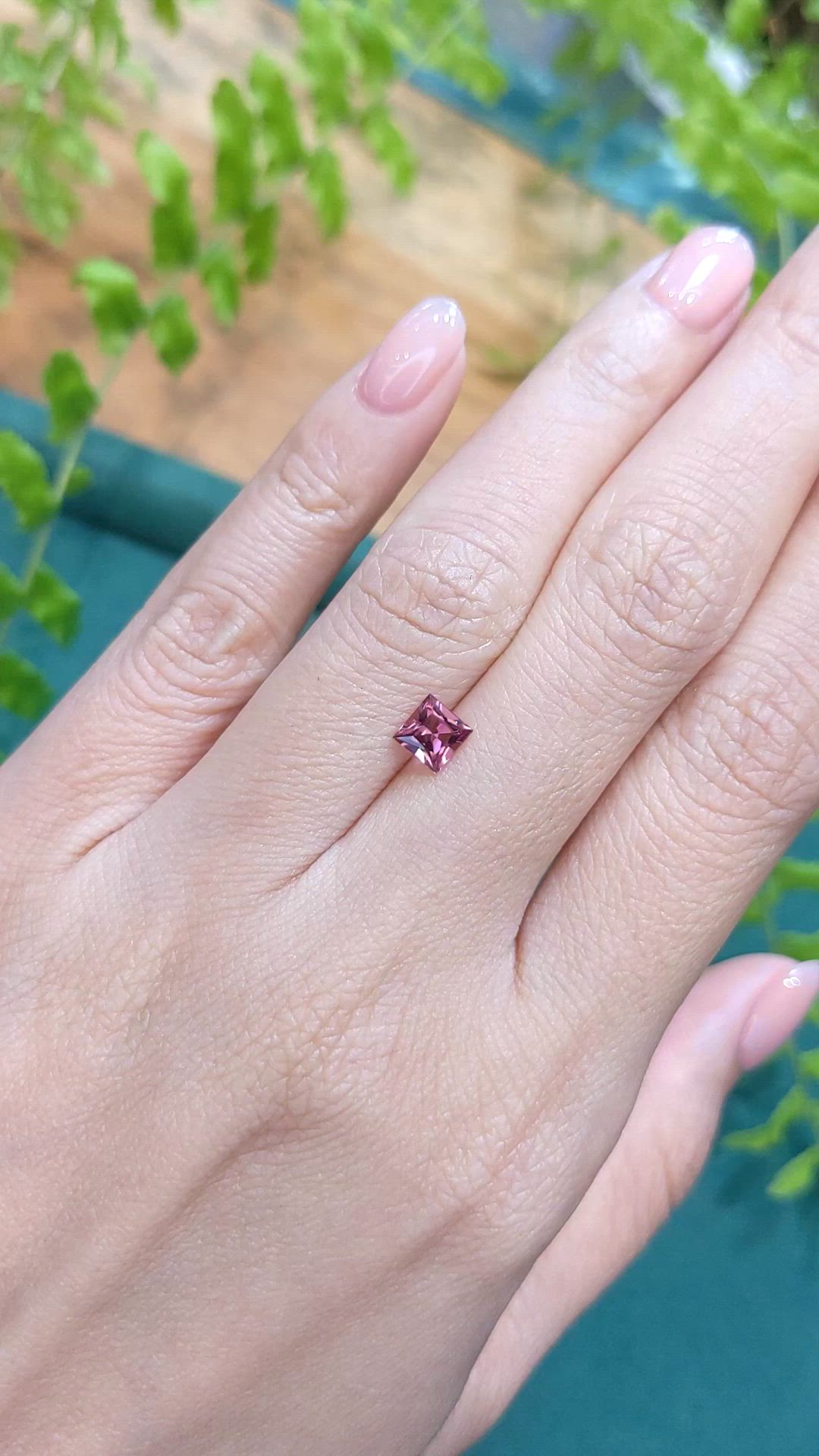 0.60 Ct. Pink Tourmaline from Brazil Size Video