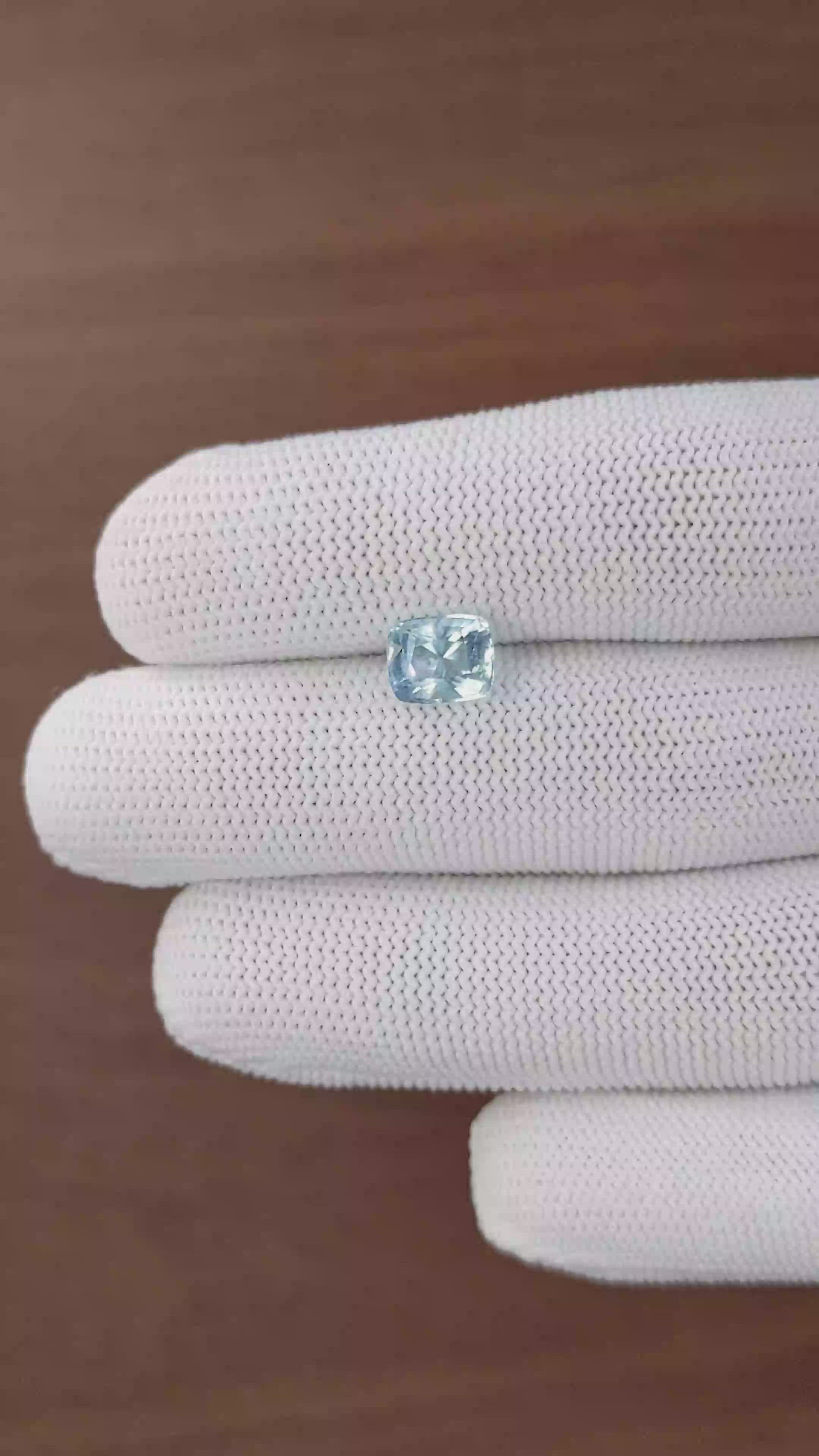 1.79 Ct. Blue Aquamarine from Madagascar Size Video