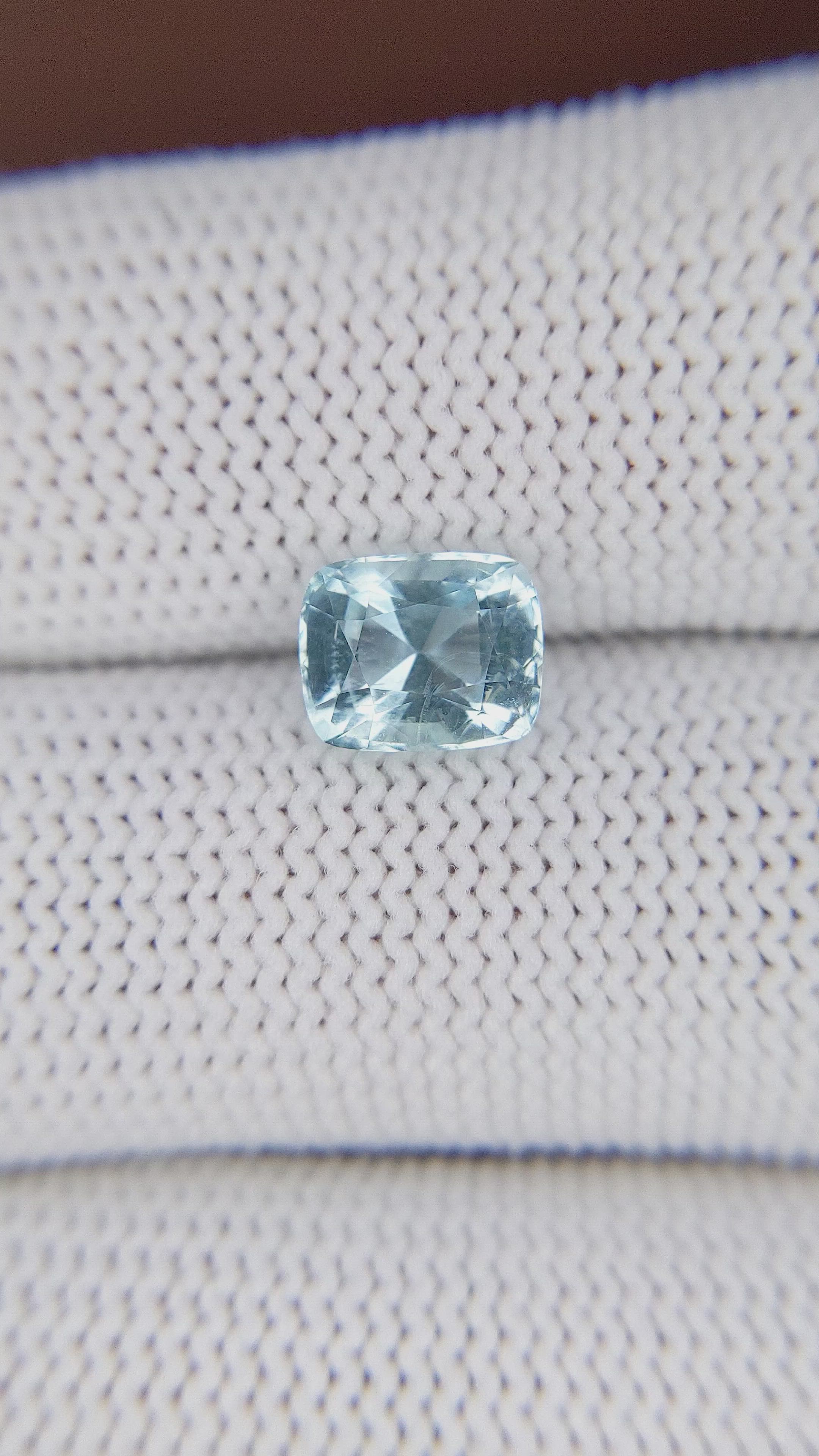 1.79 Ct. Blue Aquamarine from Madagascar Size Video