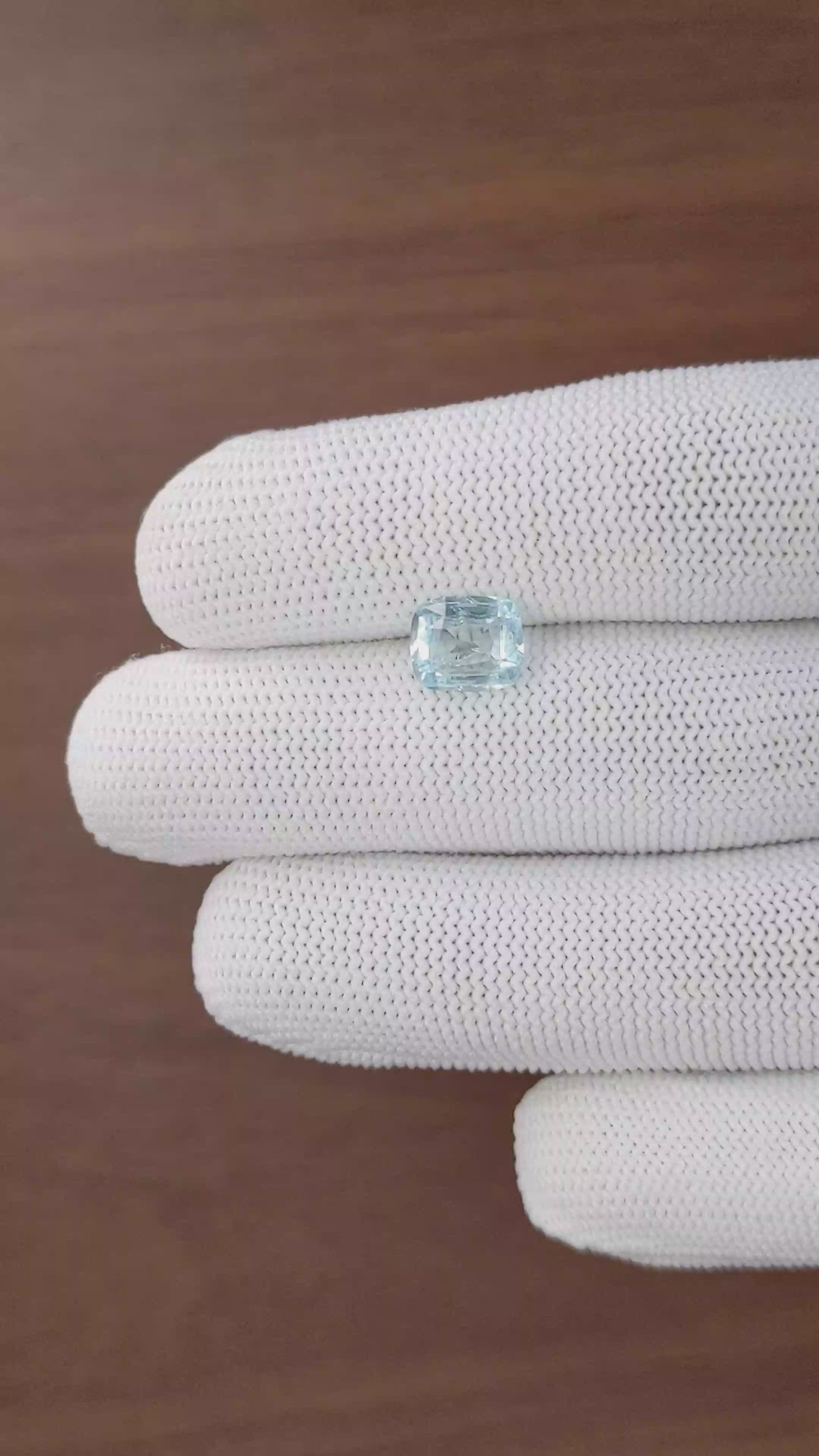 1.76 Ct. Blue Aquamarine from Madagascar Size Video