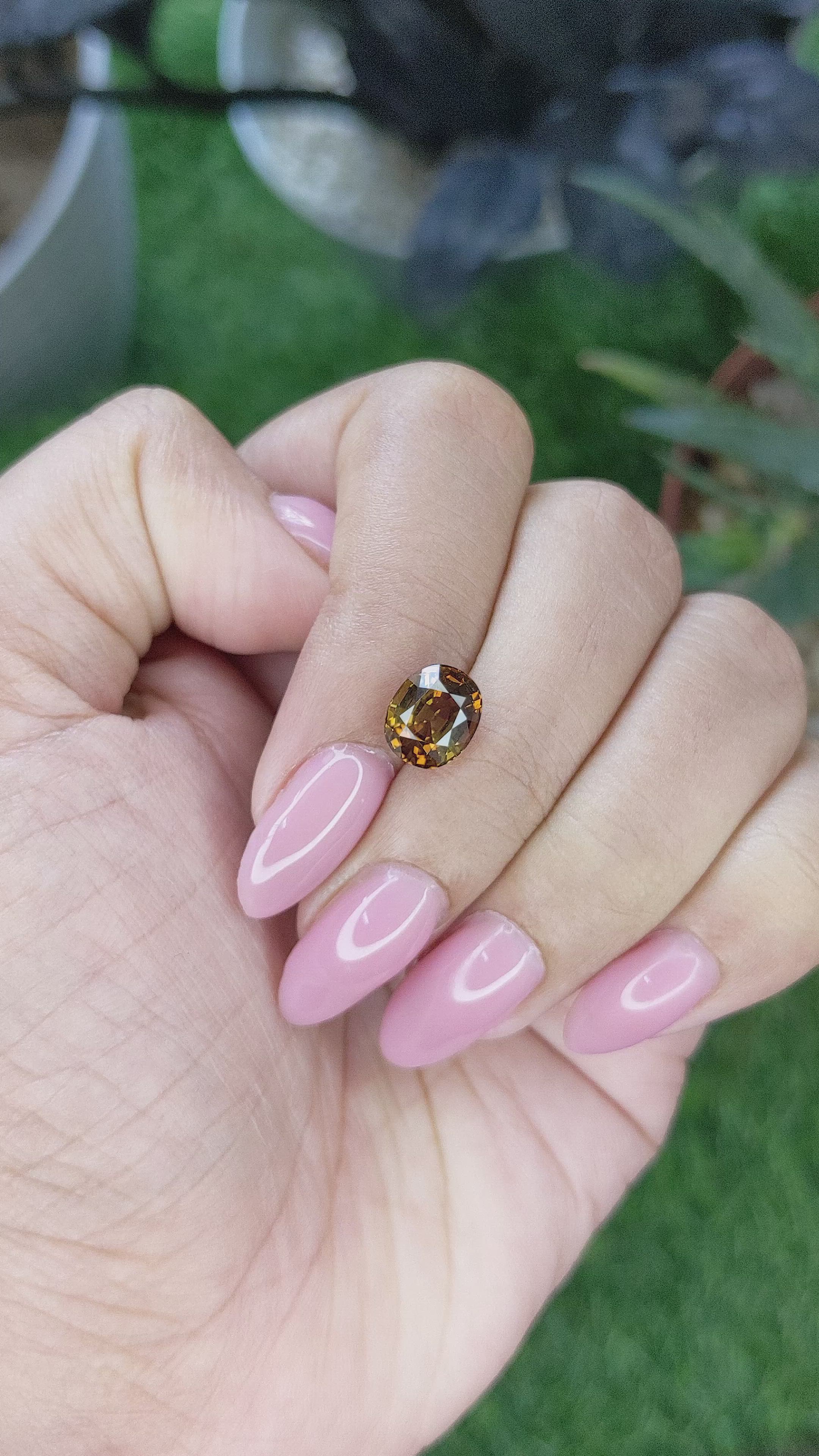 2.29 Ct. Bi Color Tourmaline from Tanzania Size Video