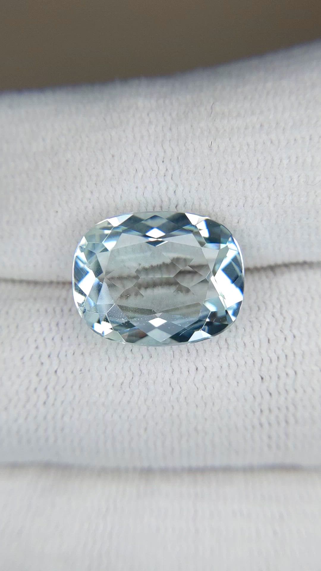 5.86 Ct. Blue Aquamarine from Brazil Size Video