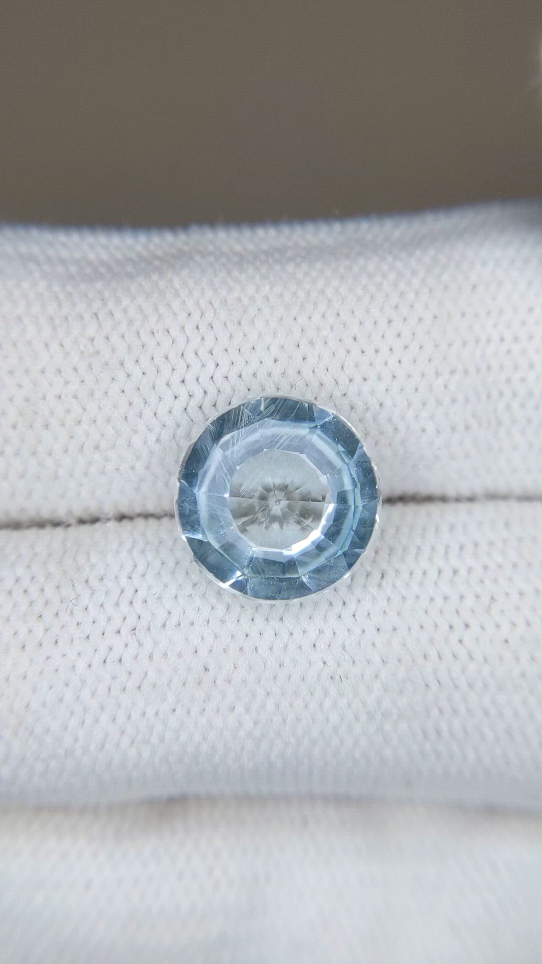 3.67 Ct. Blue Aquamarine from Brazil Size Video