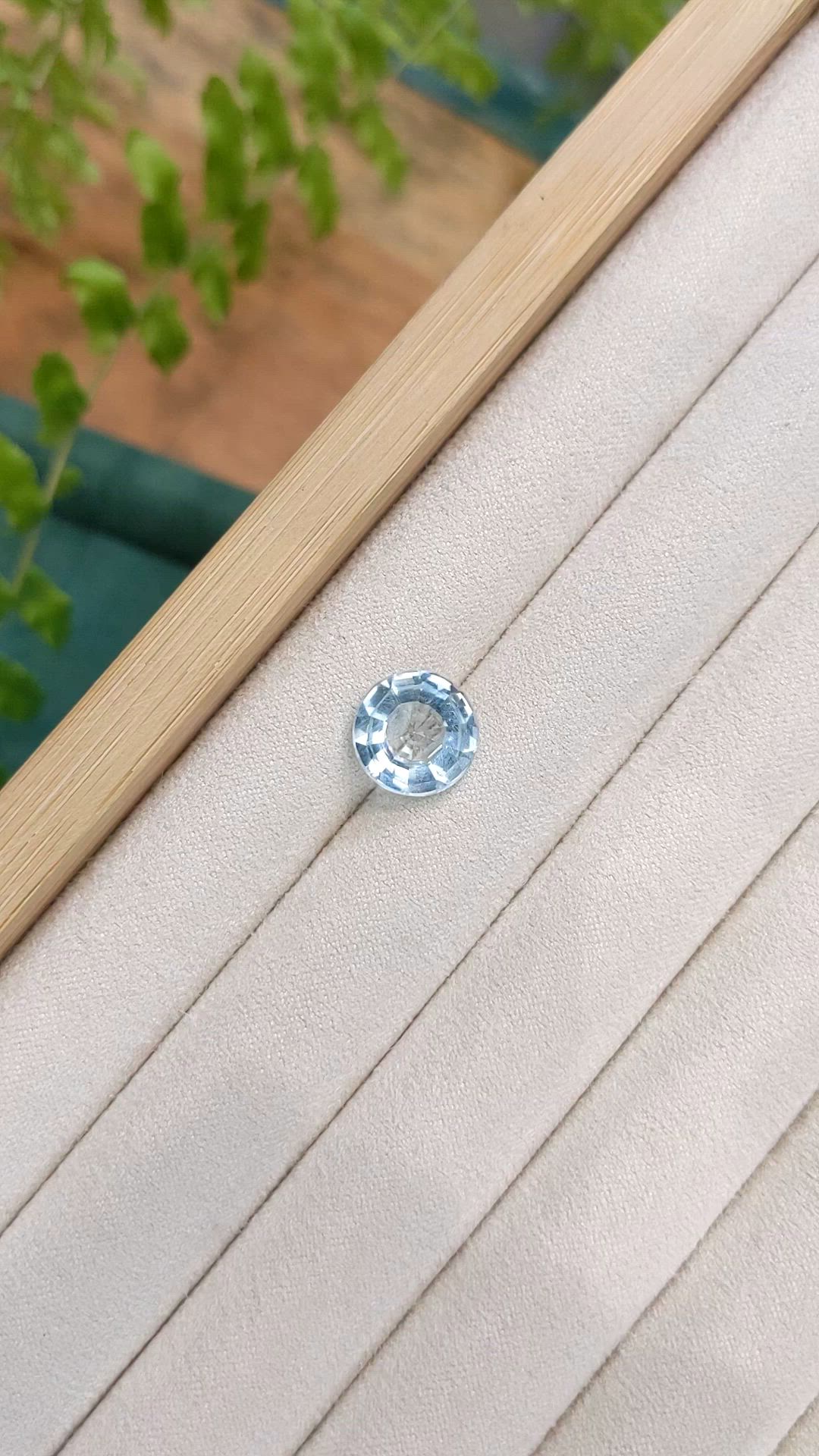 3.67 Ct. Blue Aquamarine from Brazil Size Video