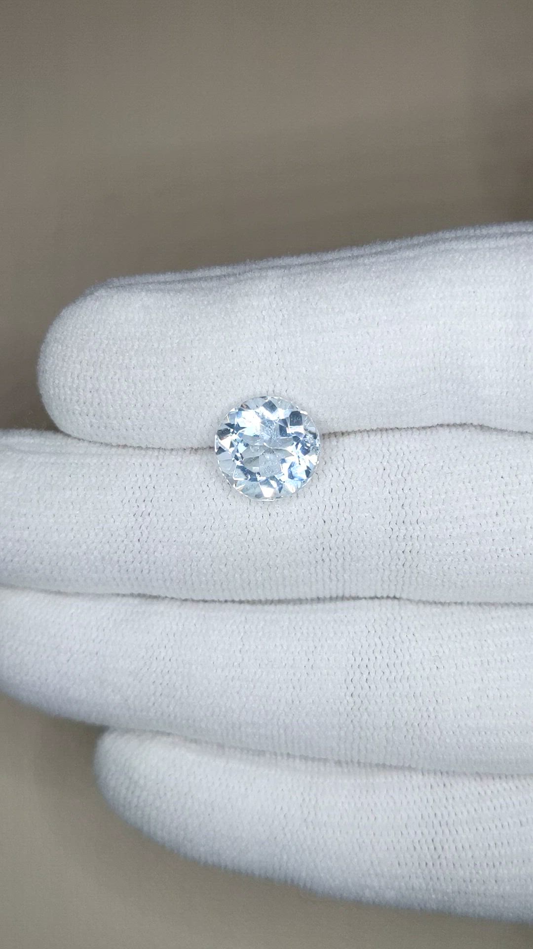 3.25 Ct. Blue Aquamarine from Brazil Size Video
