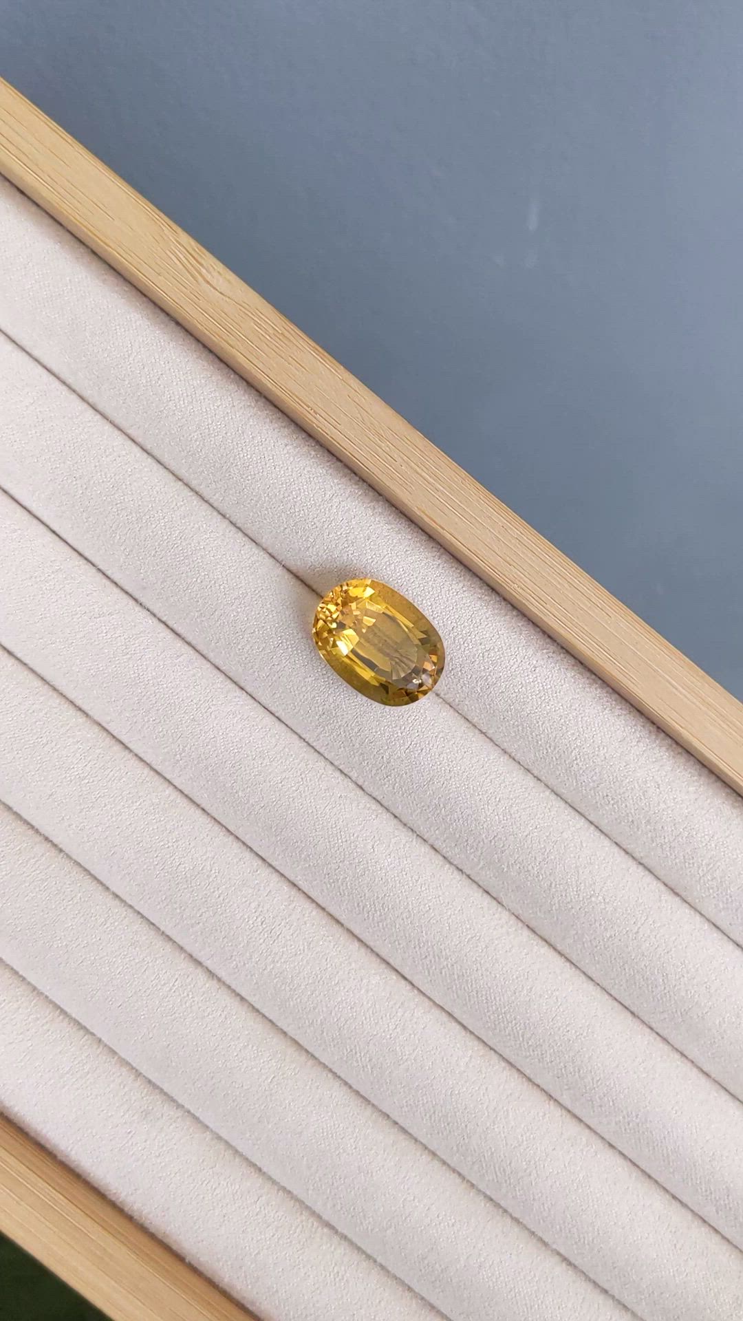 12.91 Ct. Yellow Citrine from Brazil Size Video