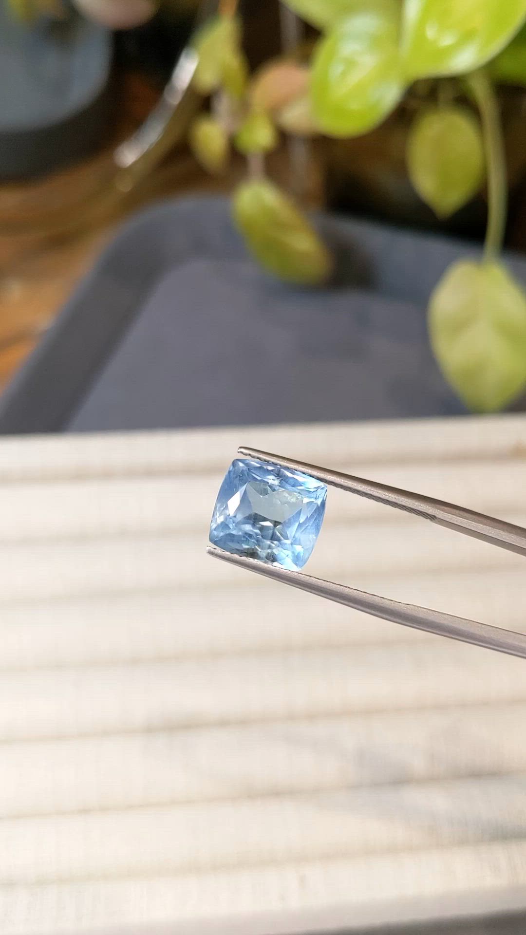 4.92 Ct. Blue Aquamarine from Brazil Size Video