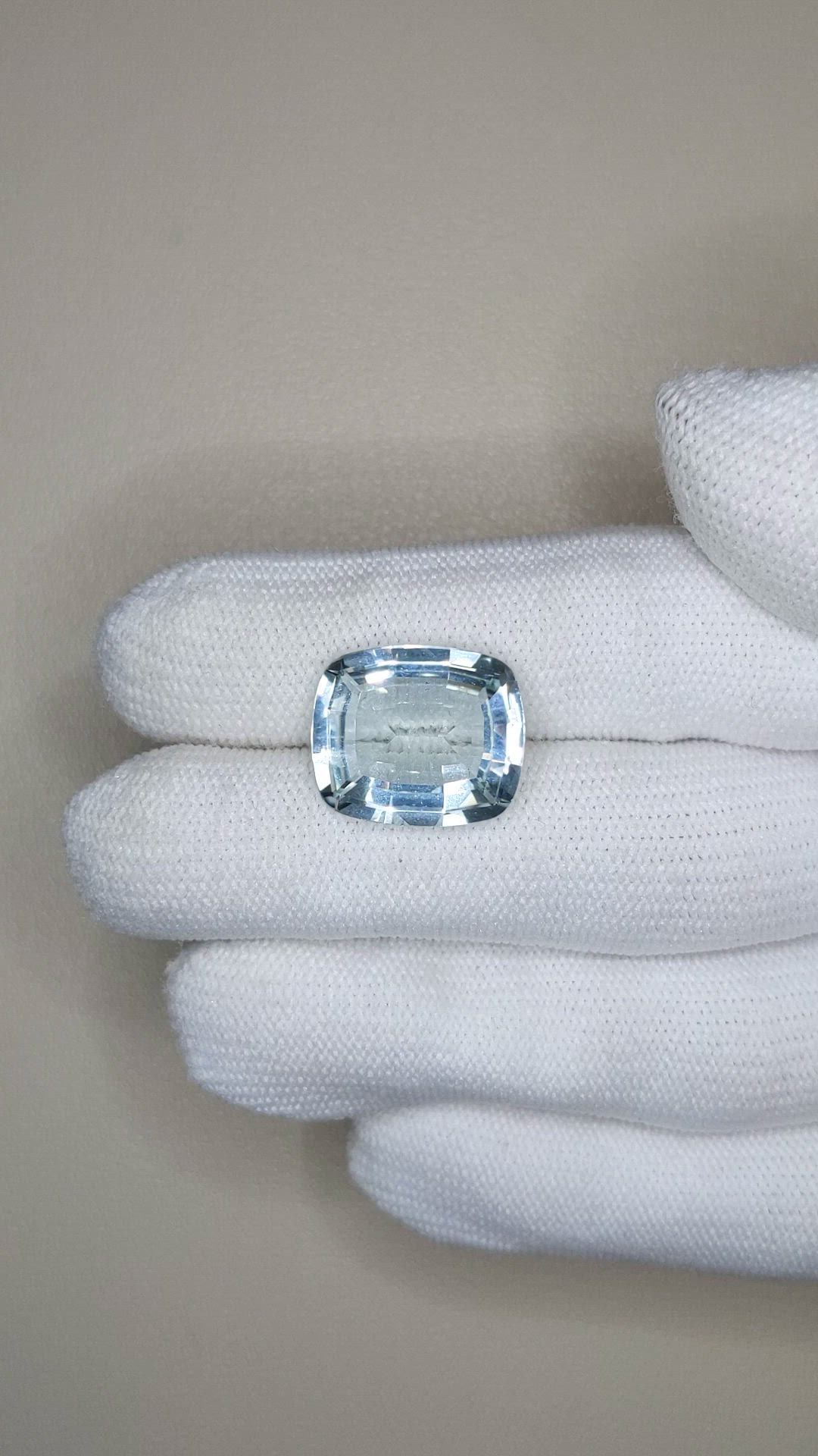 10.24 Ct. Bluish Green Aquamarine from Brazil Size Video