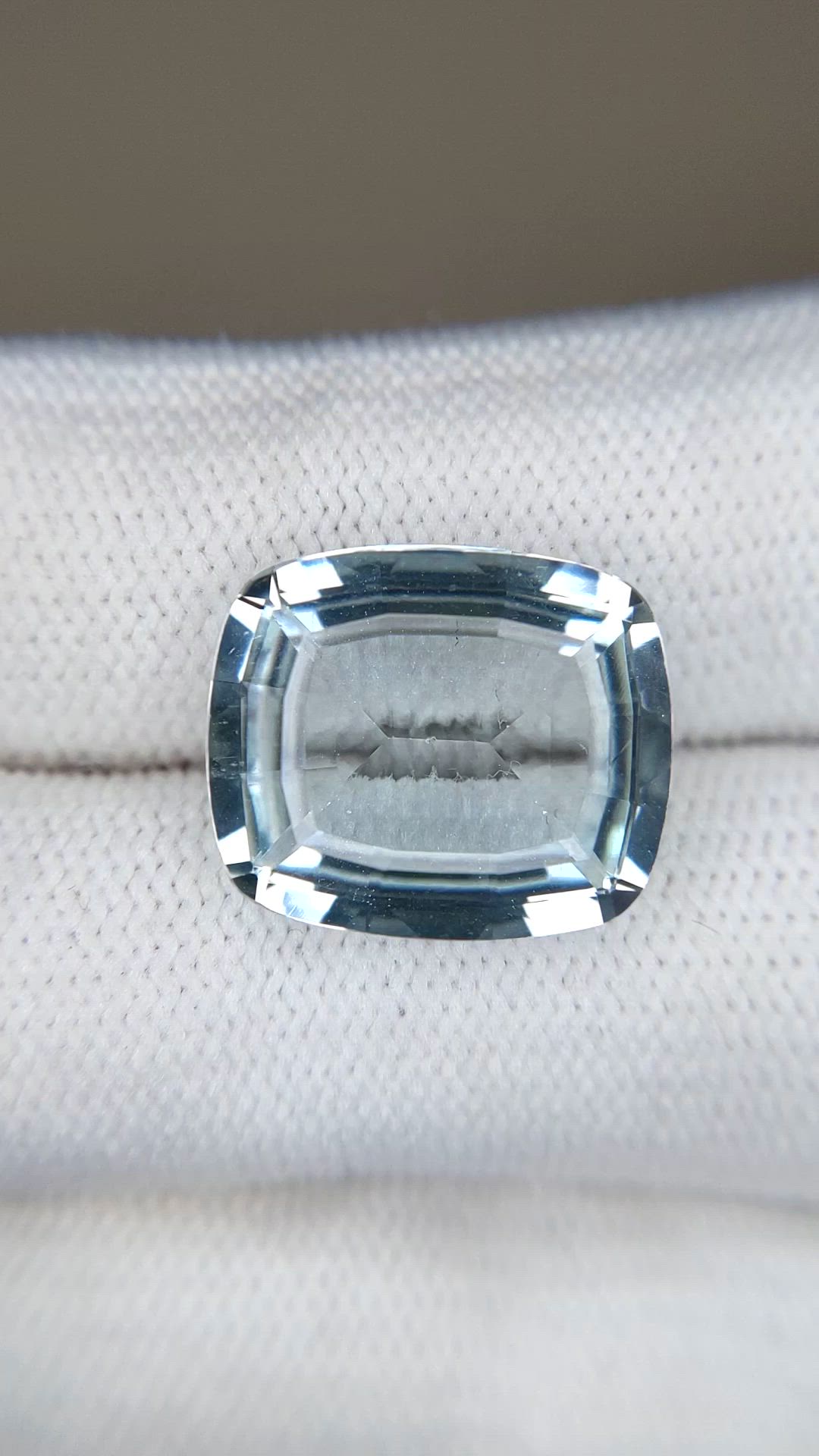 10.24 Ct. Bluish Green Aquamarine from Brazil Size Video