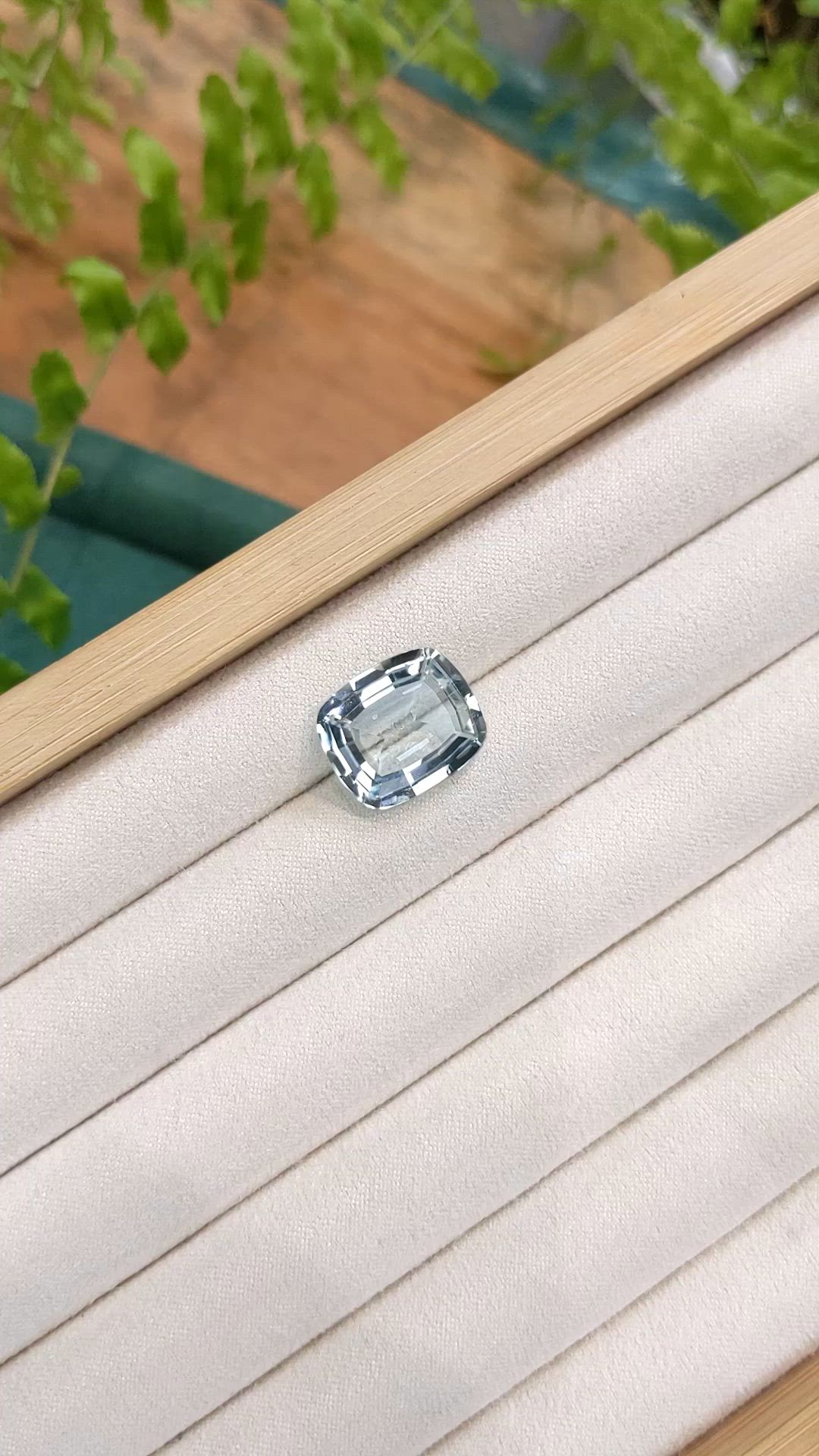 10.24 Ct. Bluish Green Aquamarine from Brazil Size Video