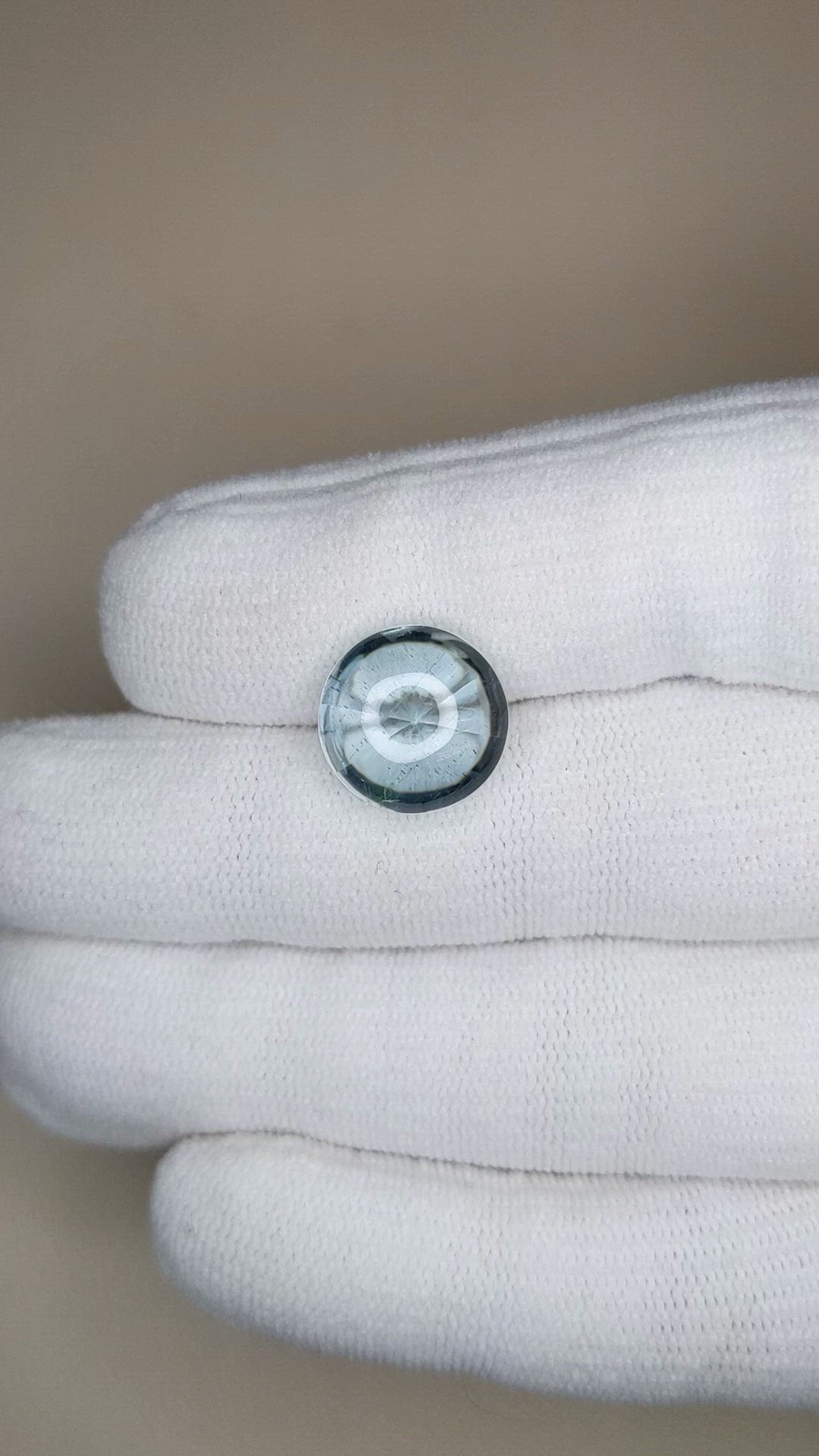 7.91 Ct. Blue Cabochon Aquamarine from Brazil Size Video
