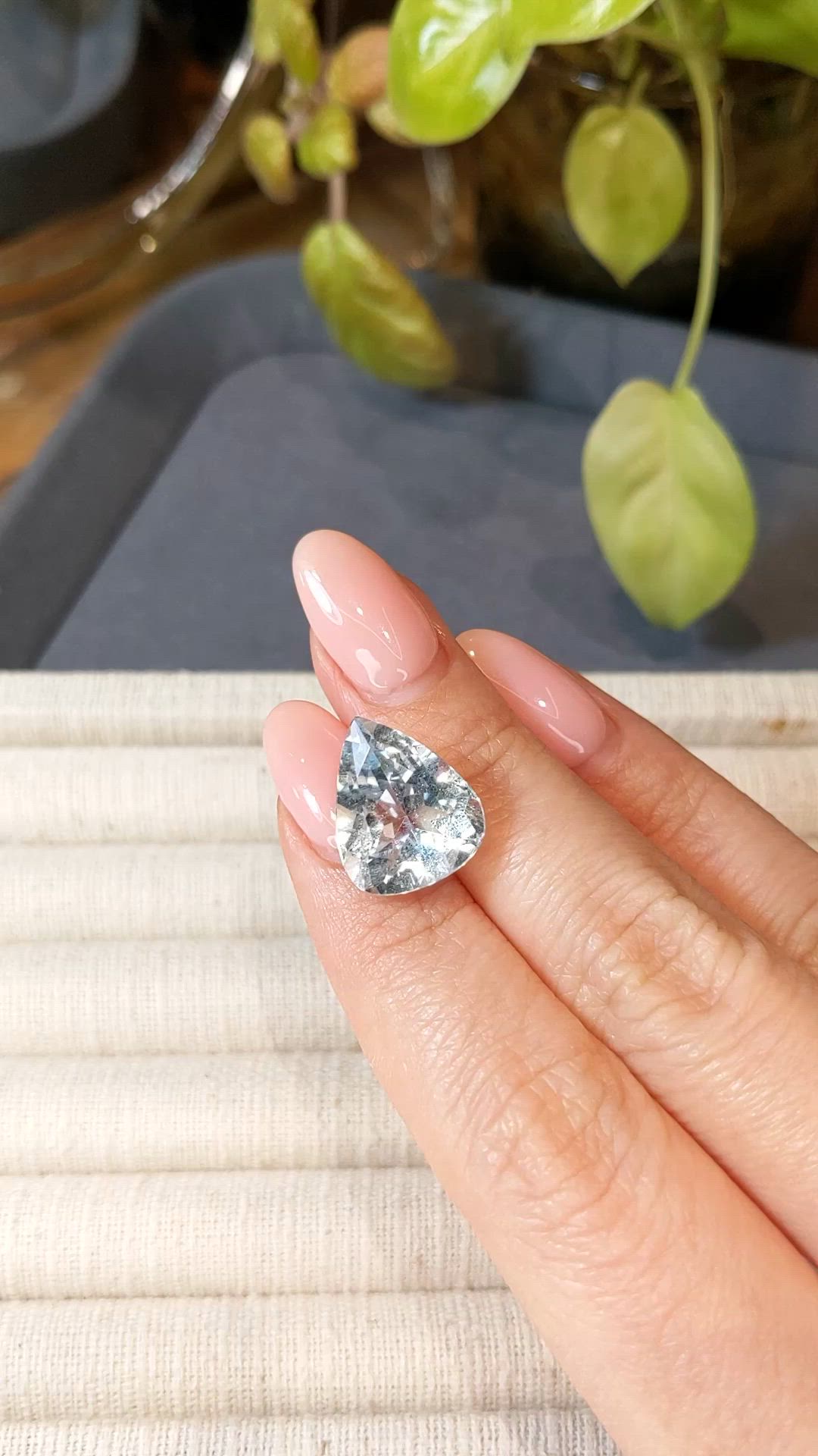 9.53 Ct. Blue Aquamarine from Brazil Size Video