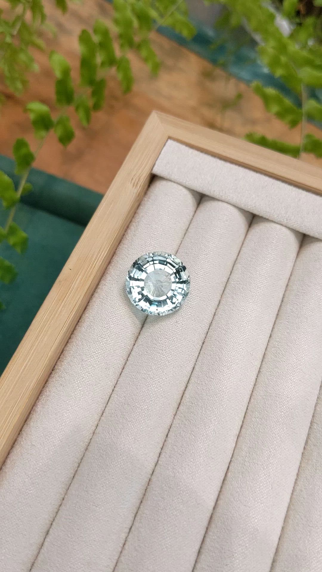14.30 Ct. Bluish Green Aquamarine from Brazil Size Video