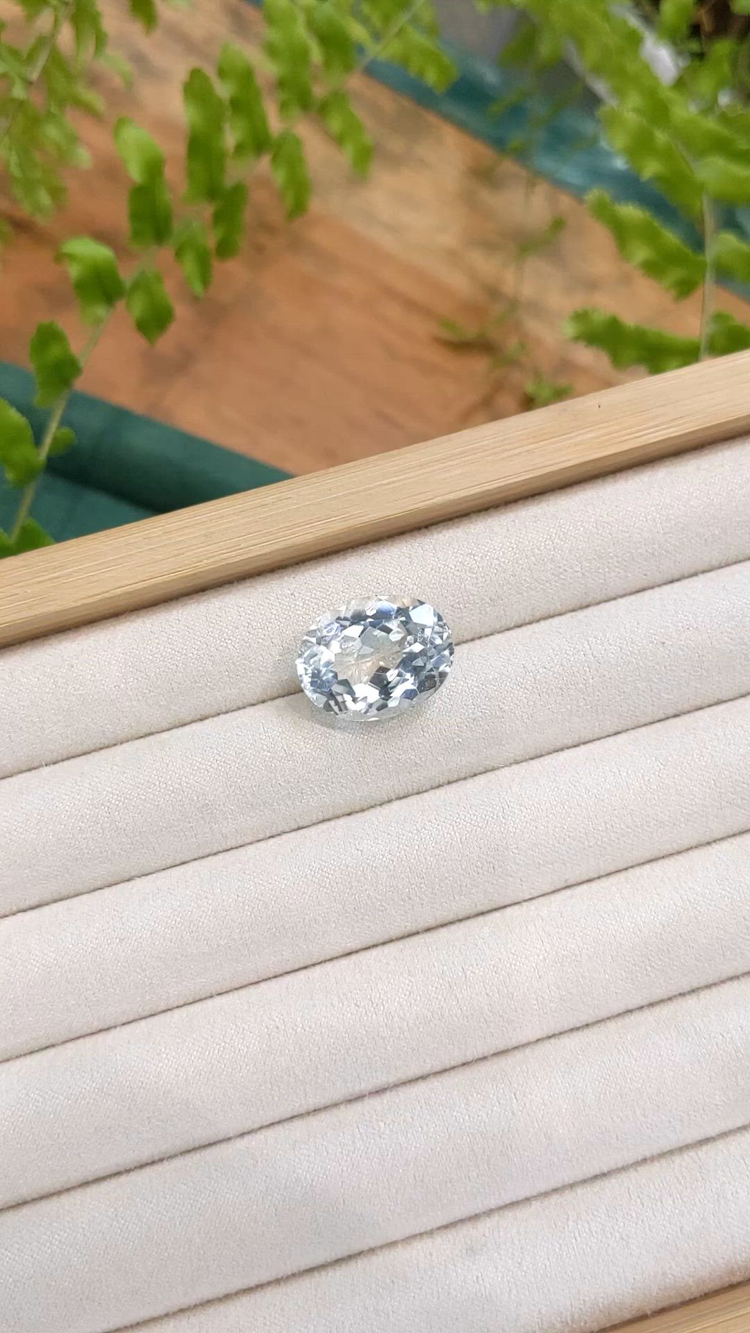 14.78 Ct. Blue Aquamarine from Brazil Size Video