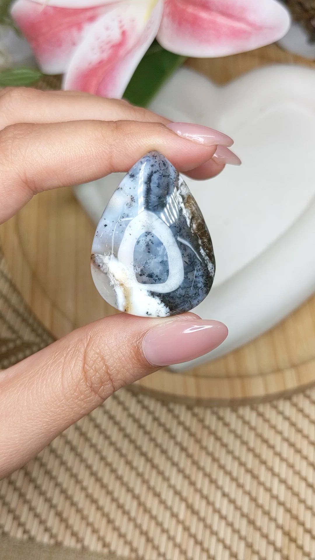 39.90 Ct. Multi Color Cabochon Agate from Brazil Size Video
