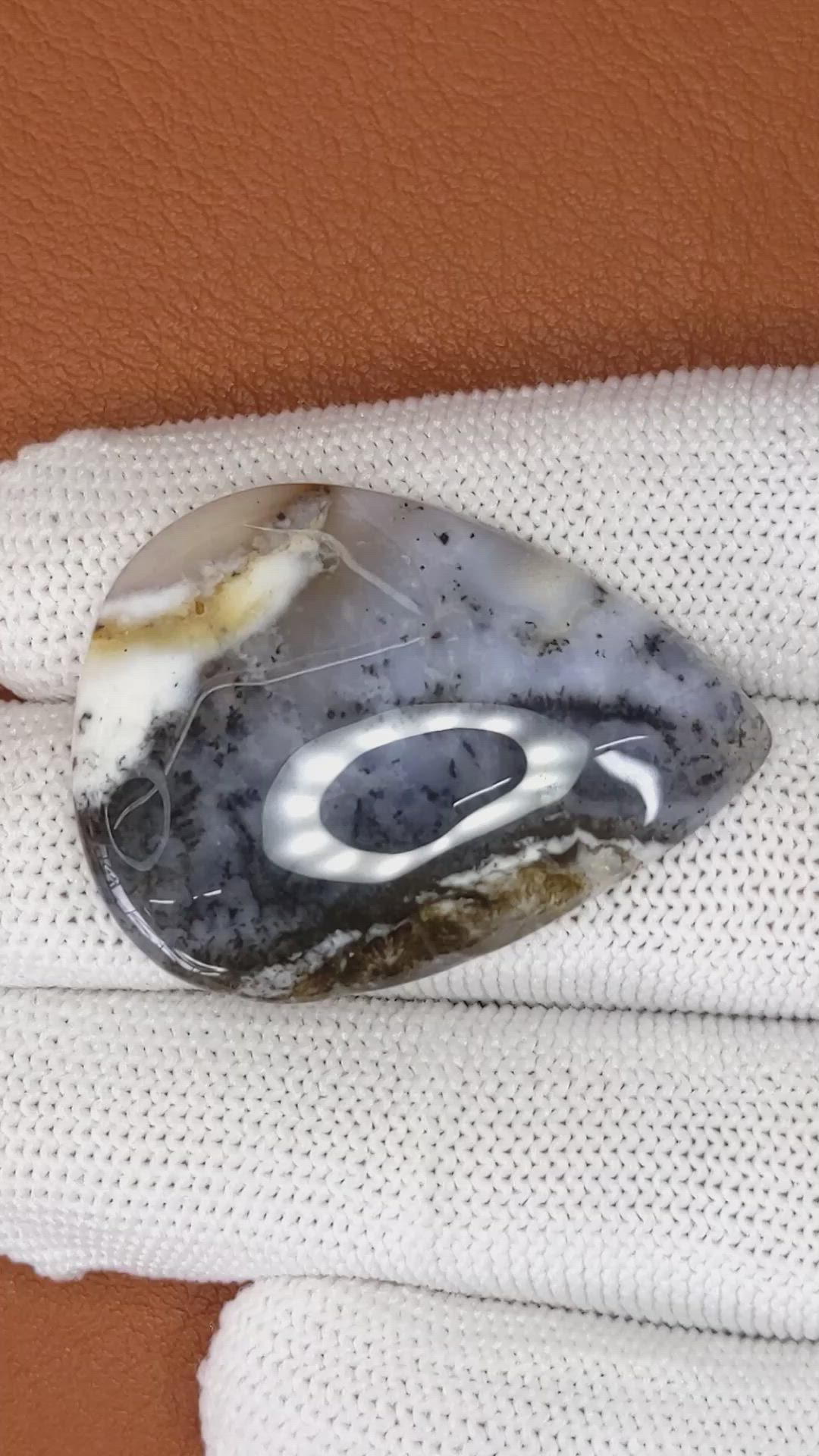 39.90 Ct. Multi Color Cabochon Agate from Brazil Size Video