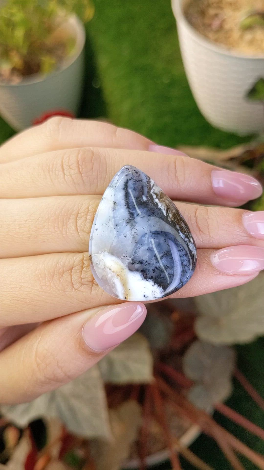 39.90 Ct. Multi Color Cabochon Agate from Brazil Size Video