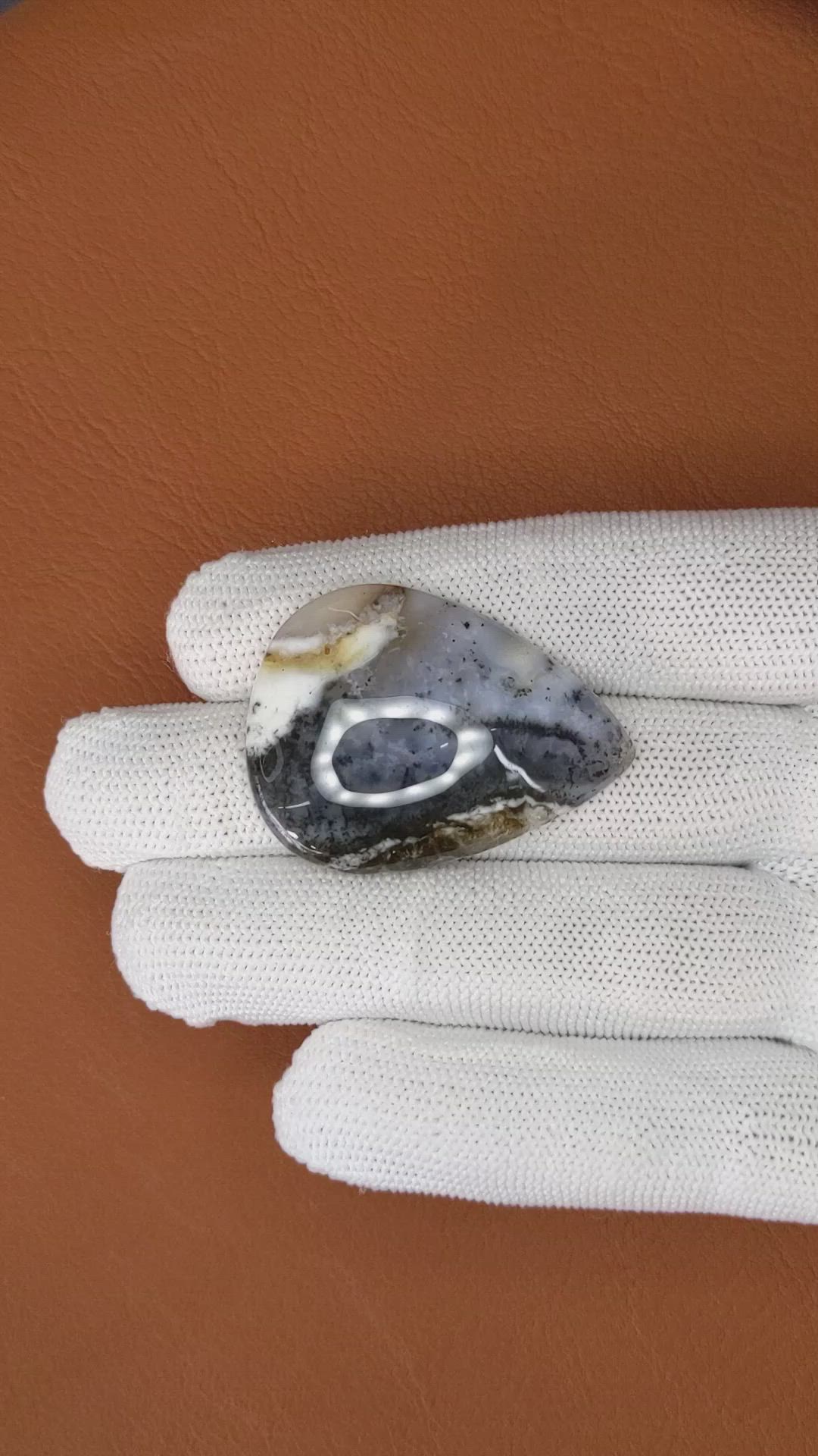 39.90 Ct. Multi Color Cabochon Agate from Brazil Size Video