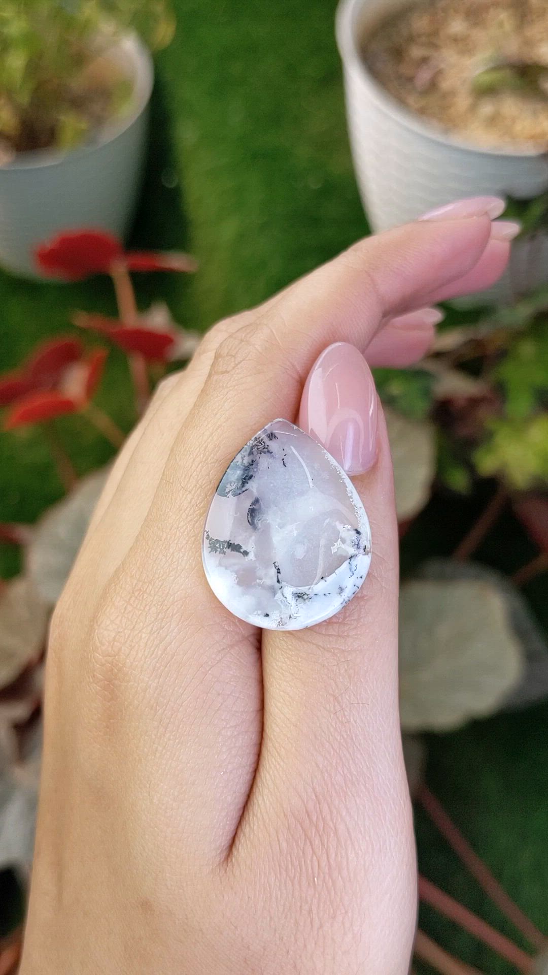 16.67 Ct. Multi Color Cabochon Agate from Brazil Size Video