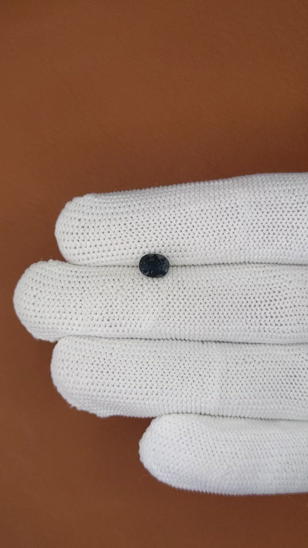 1.05 Ct. Blue Spinel from Ceylon (Sri Lanka) Size Video