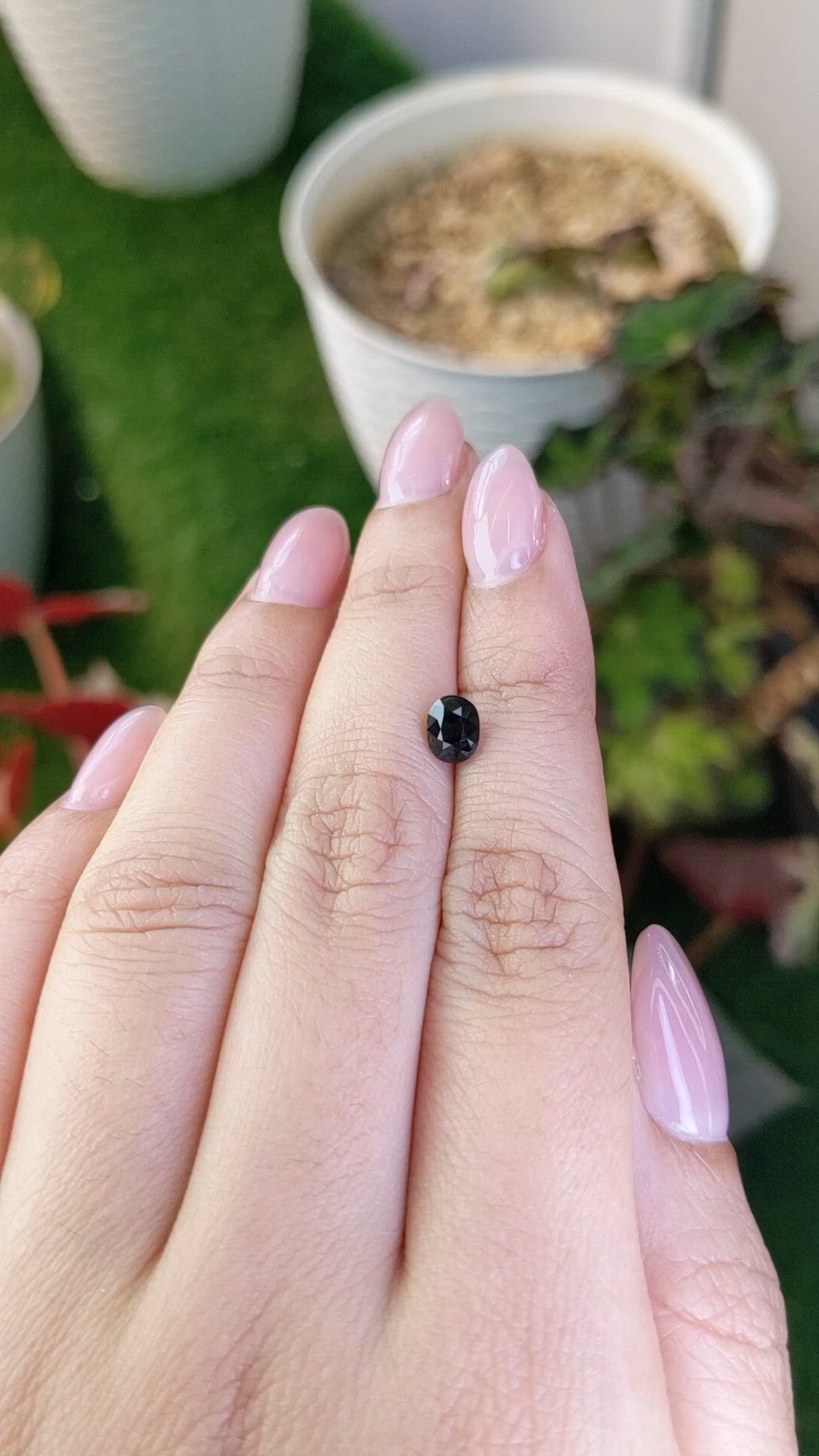 1.05 Ct. Blue Spinel from Ceylon (Sri Lanka) Size Video