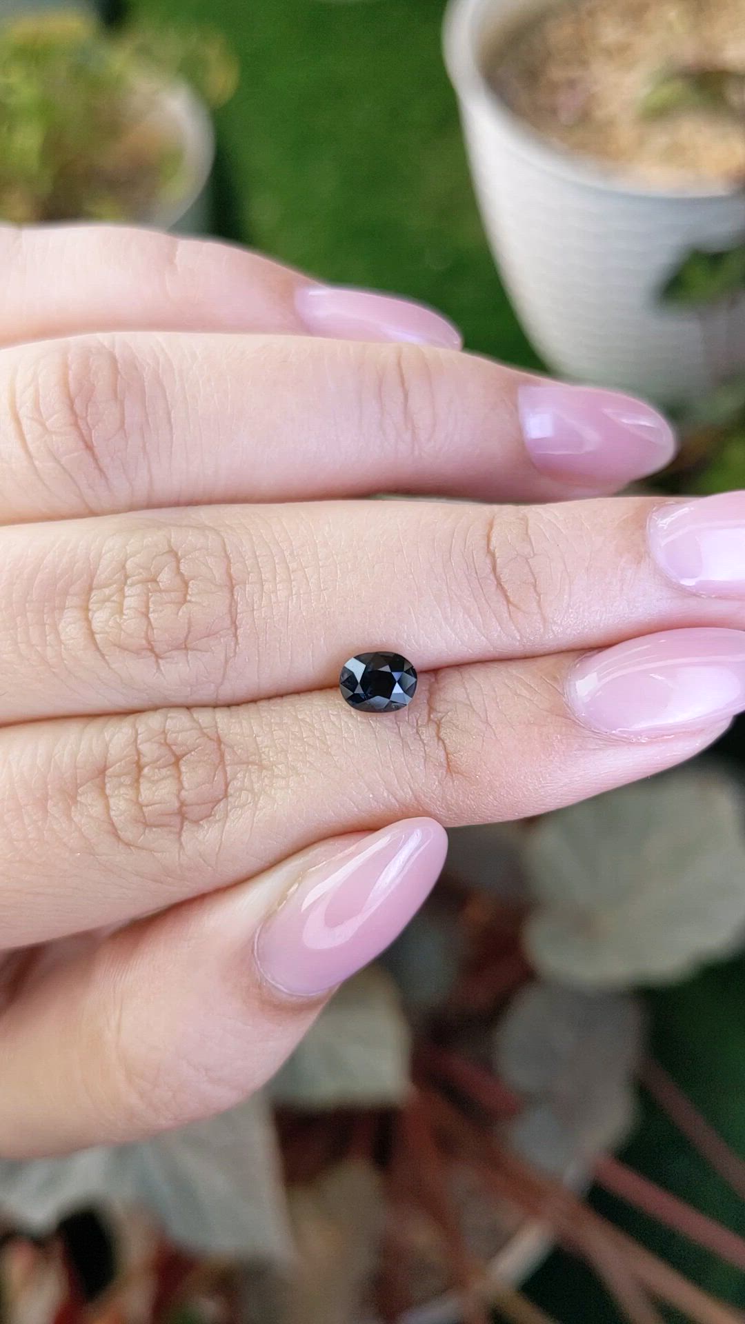 1.05 Ct. Blue Spinel from Ceylon (Sri Lanka) Size Video
