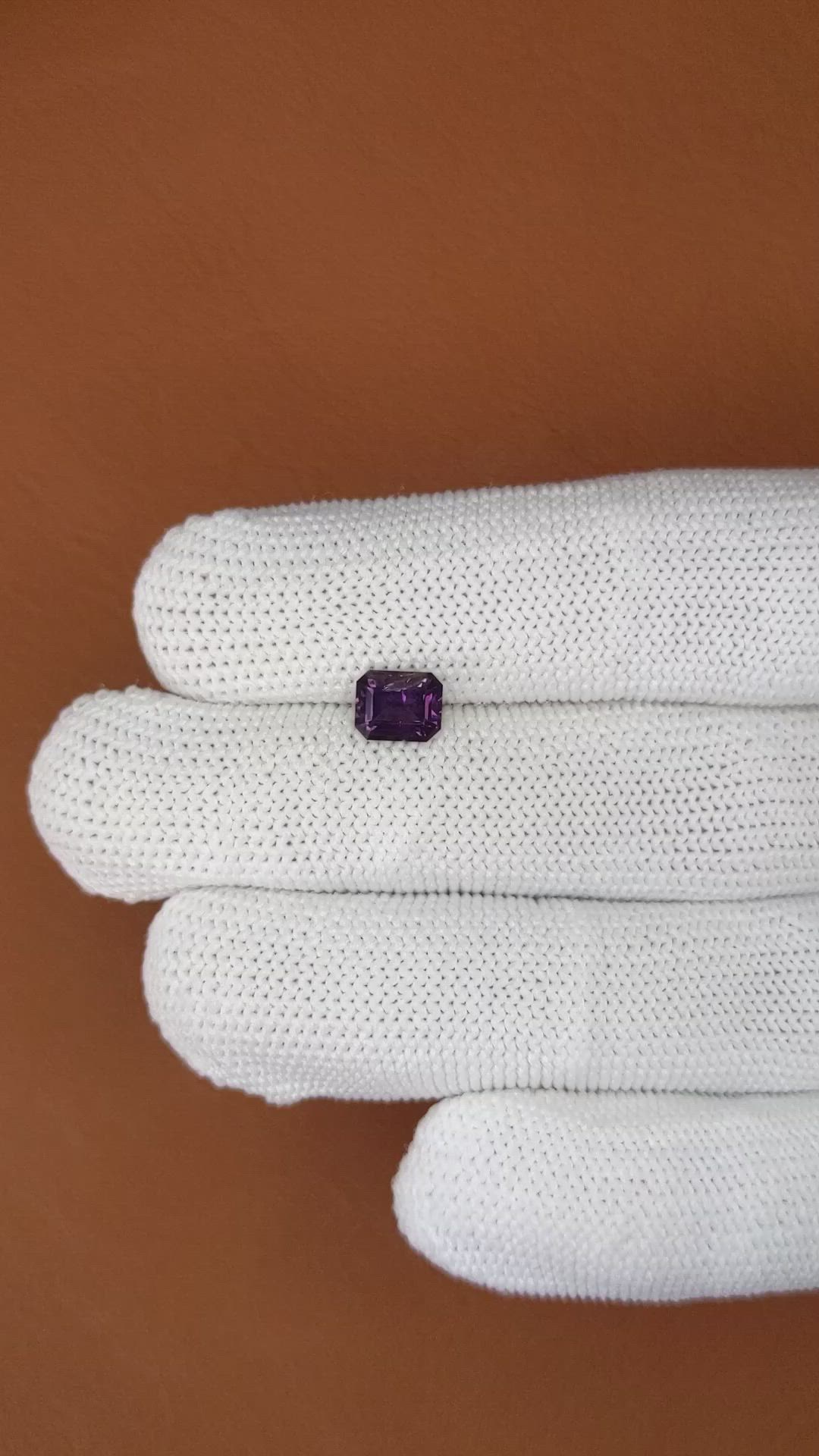 1.14 Ct. Pinkish Purple Spinel from Ceylon (Sri Lanka) Size Video