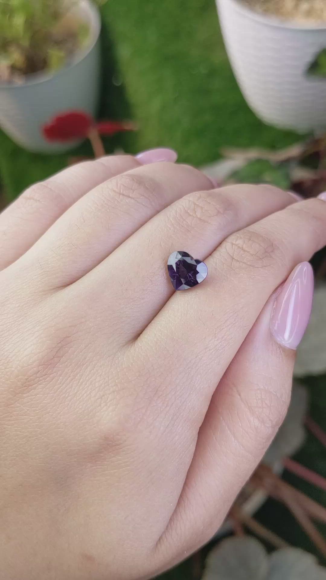 2.81 Ct. Purple Spinel from Ceylon (Sri Lanka) Size Video