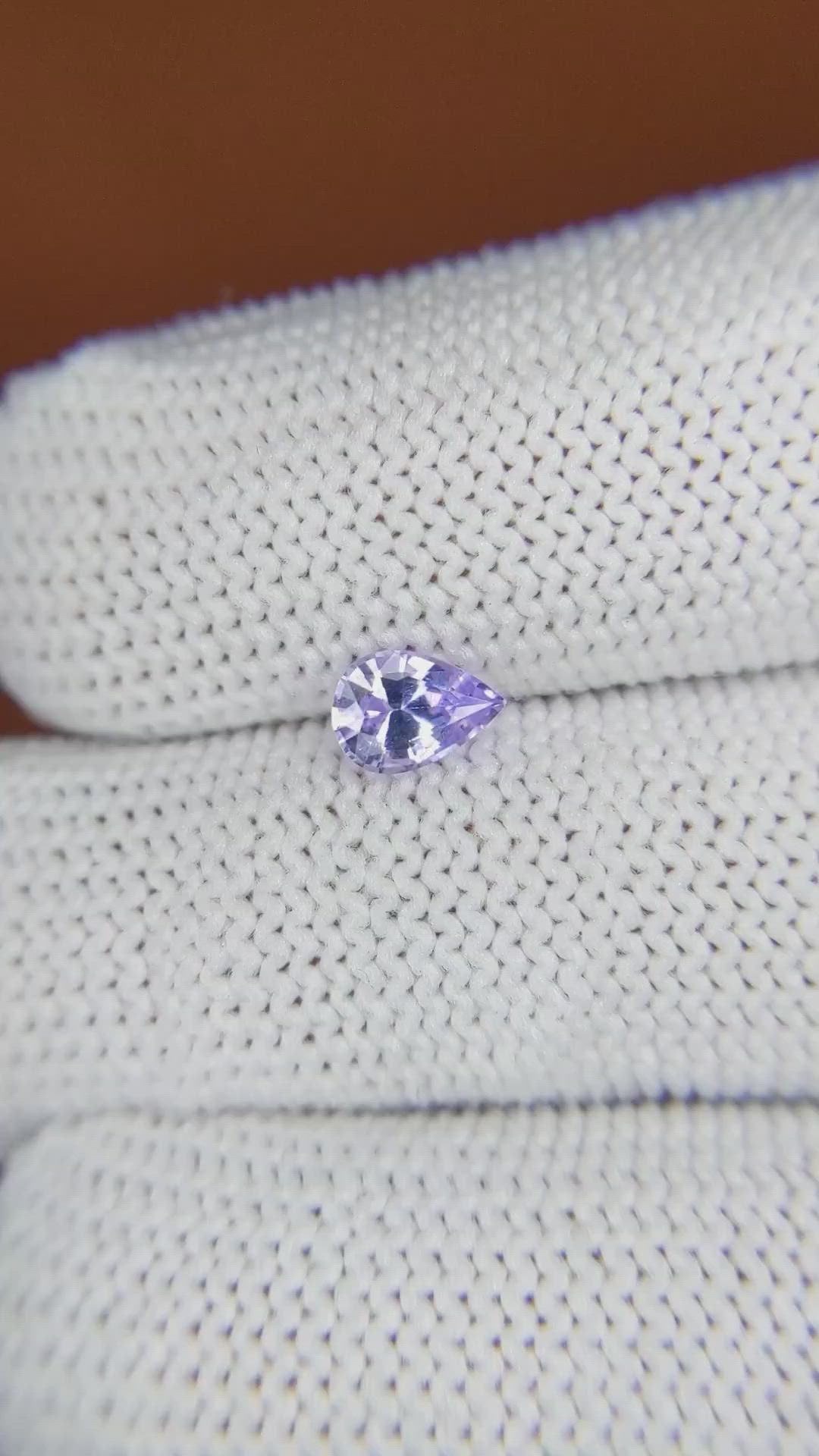0.53 Ct. Violet Spinel from Ceylon (Sri Lanka) Size Video