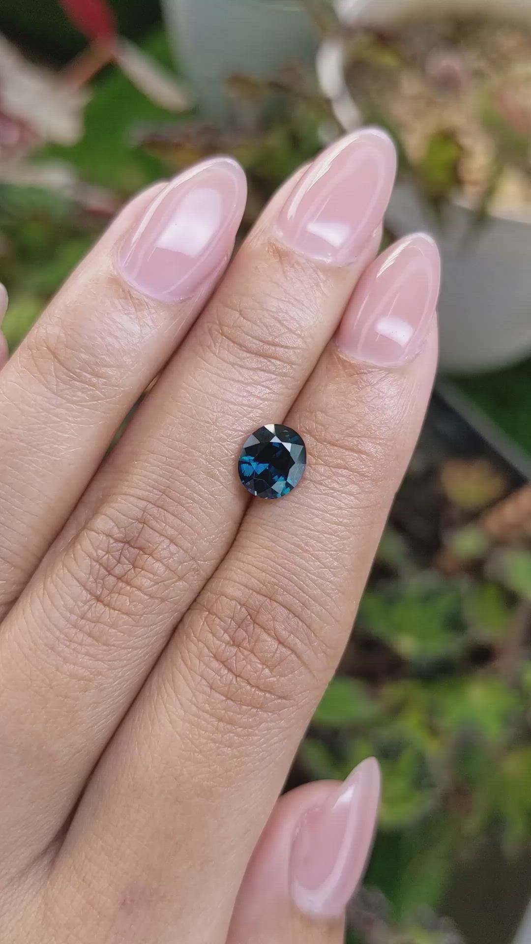 1.76 Ct. Blue Spinel from Ceylon (Sri Lanka) Size Video