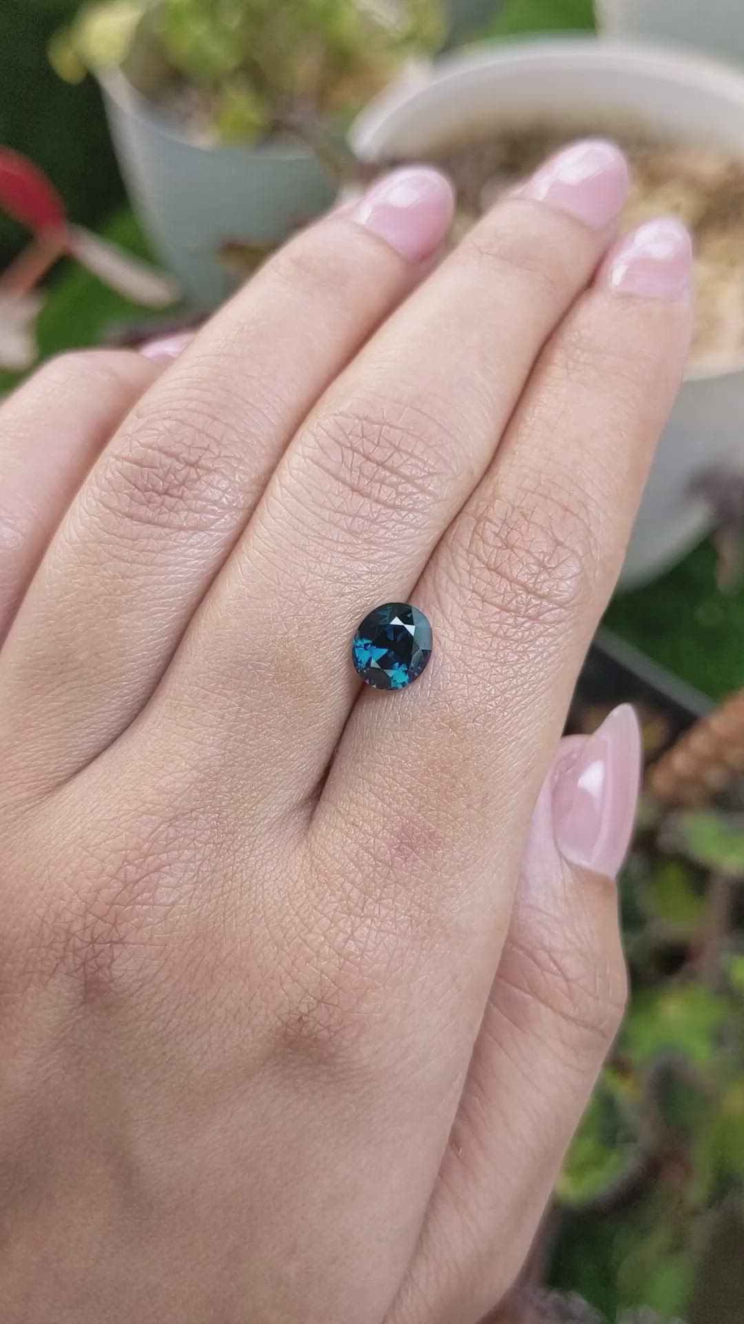 1.76 Ct. Blue Spinel from Ceylon (Sri Lanka) Size Video